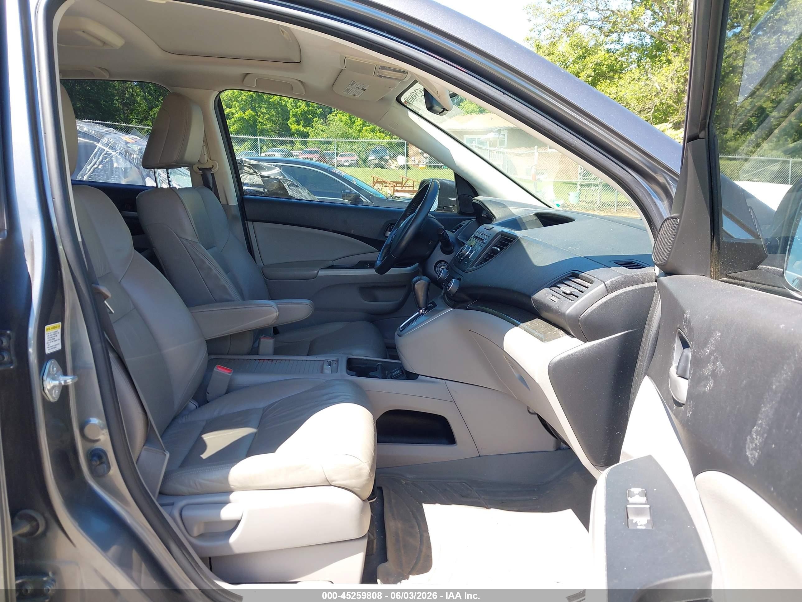 2012 Honda Cr-v Ex-l Gray vin: JHLRM4H76CC028041