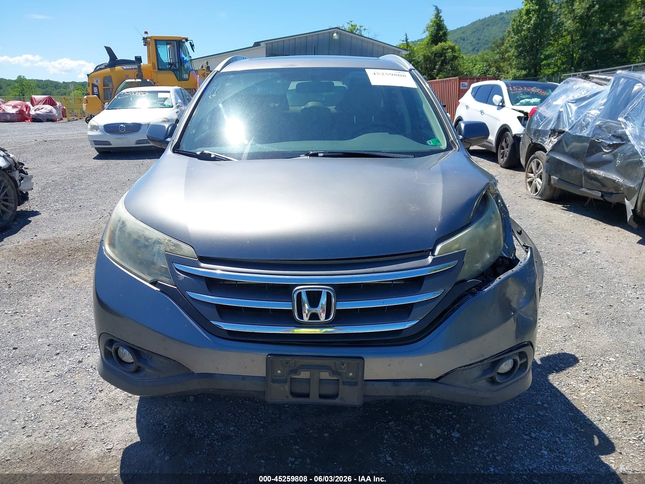 2012 Honda Cr-v Ex-l Gray vin: JHLRM4H76CC028041