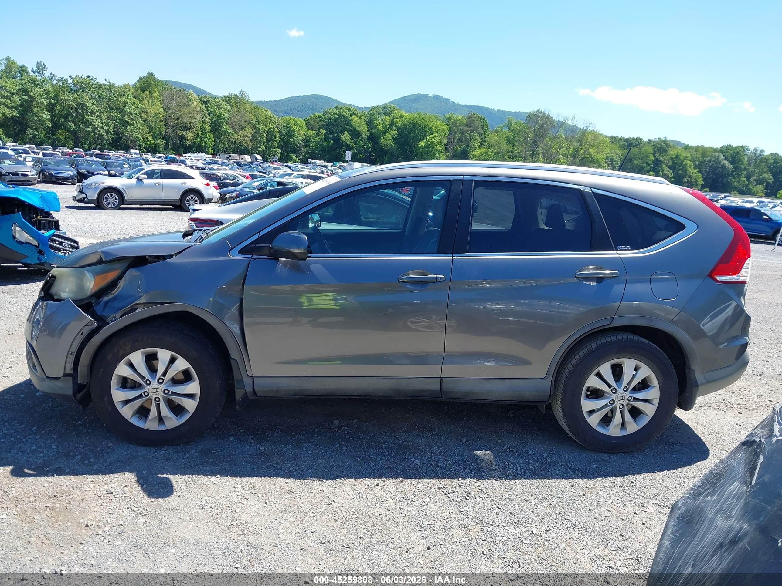 2012 Honda Cr-v Ex-l Gray vin: JHLRM4H76CC028041