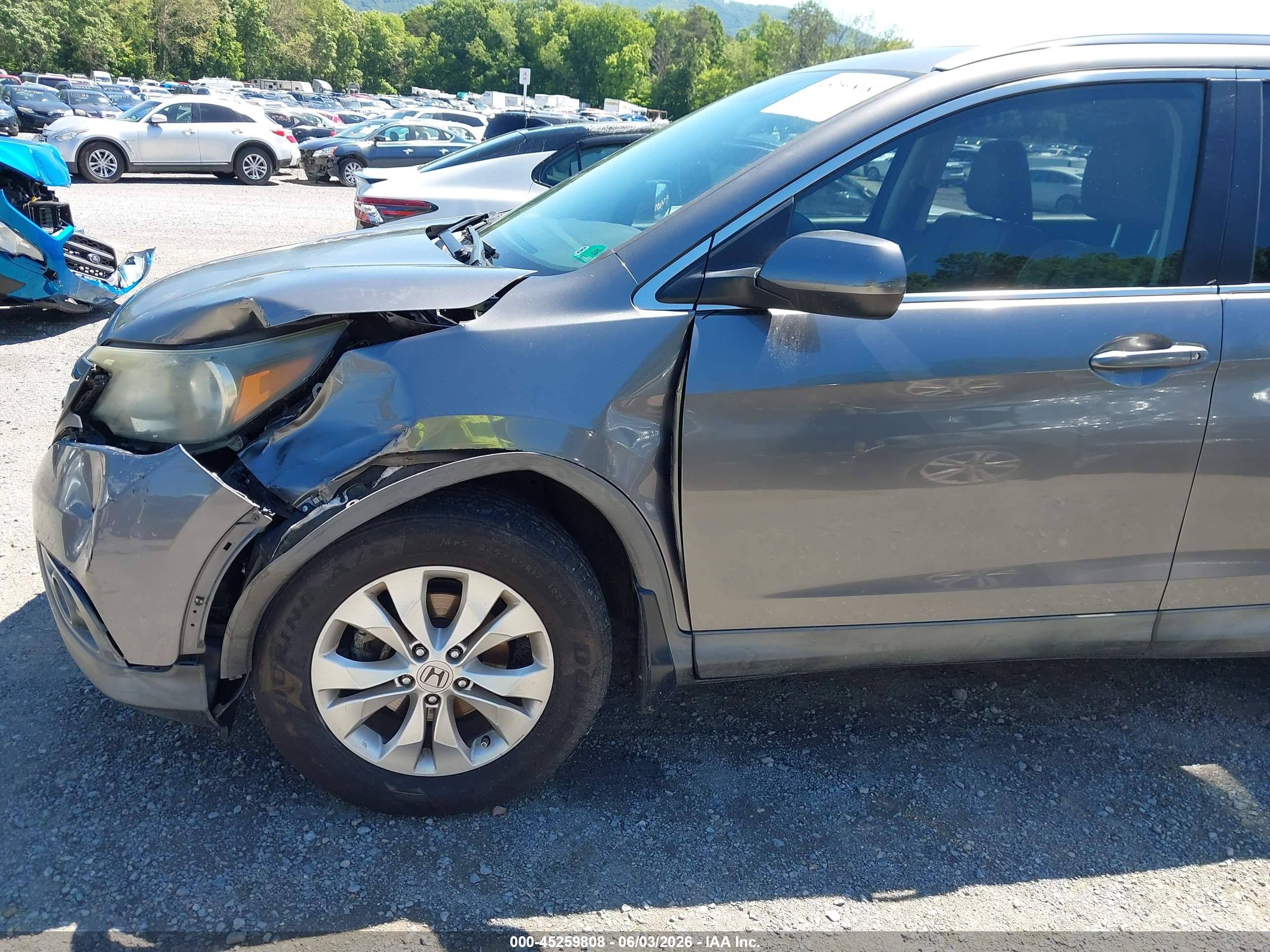 2012 Honda Cr-v Ex-l Gray vin: JHLRM4H76CC028041