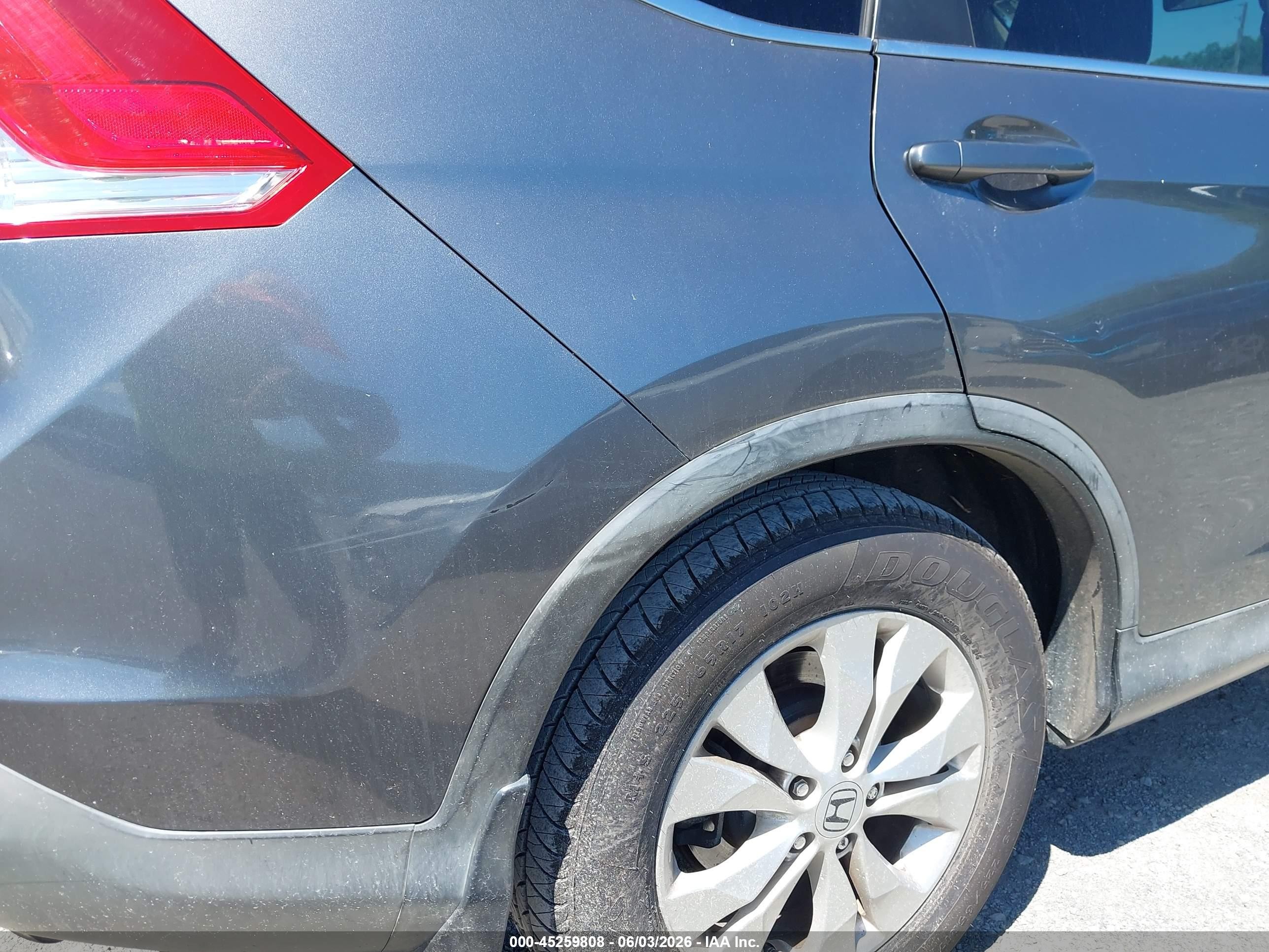 2012 Honda Cr-v Ex-l Gray vin: JHLRM4H76CC028041