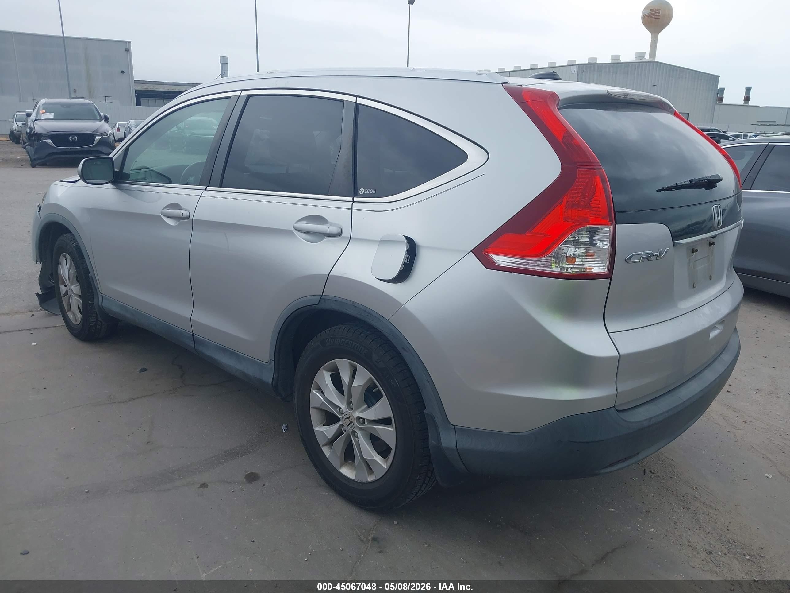 2012 Honda Cr-v Ex-l Silver vin: JHLRM4H77CC001382