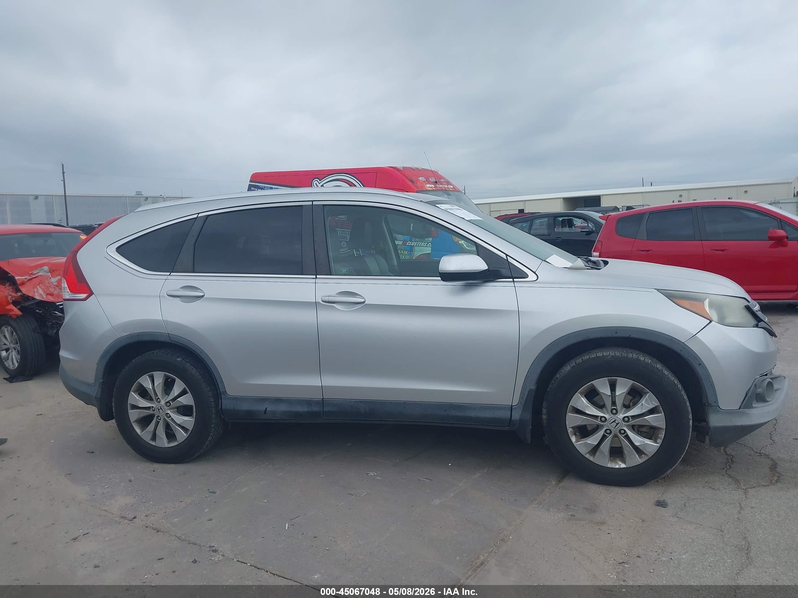 2012 Honda Cr-v Ex-l Silver vin: JHLRM4H77CC001382
