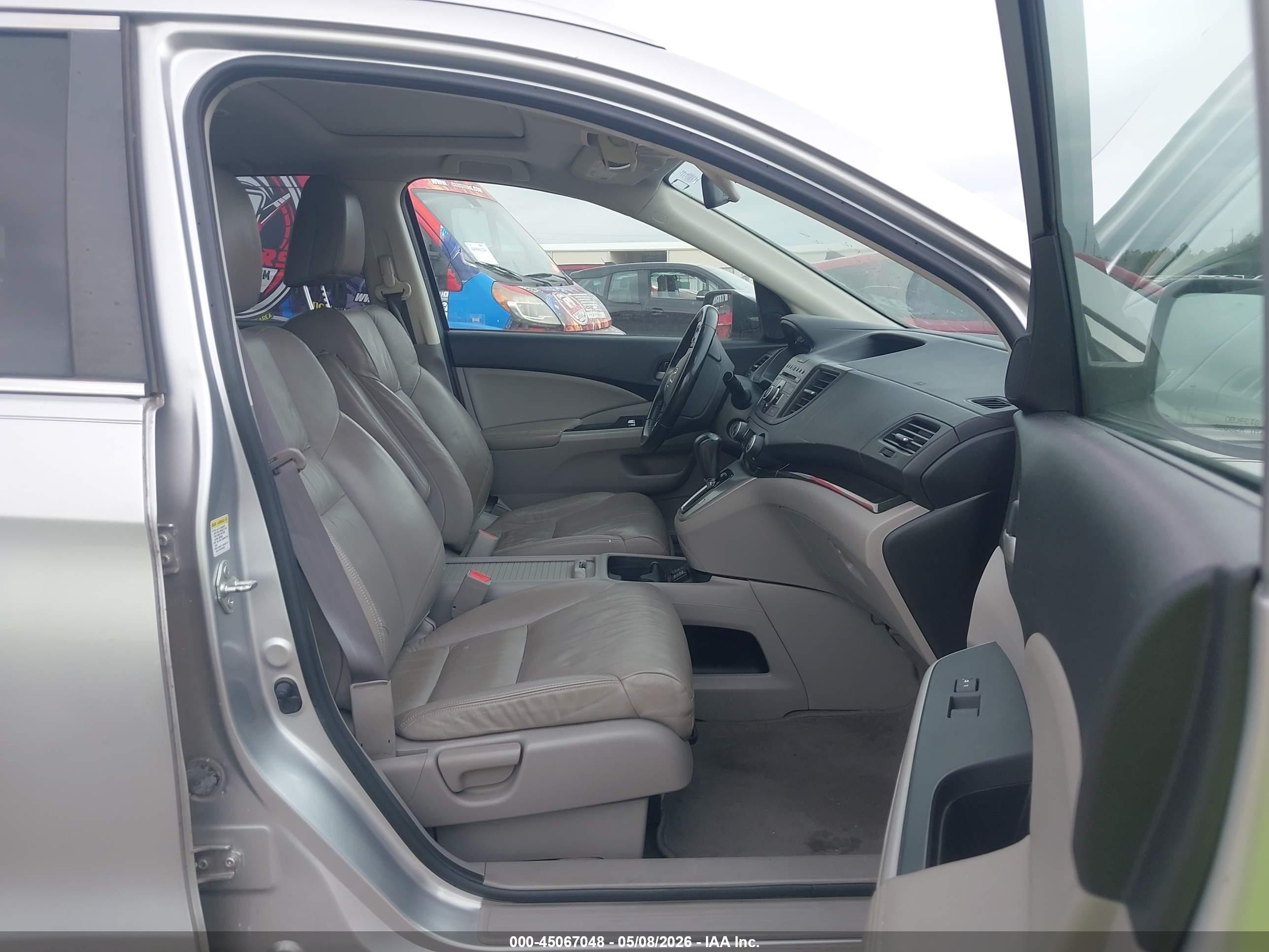 2012 Honda Cr-v Ex-l Silver vin: JHLRM4H77CC001382