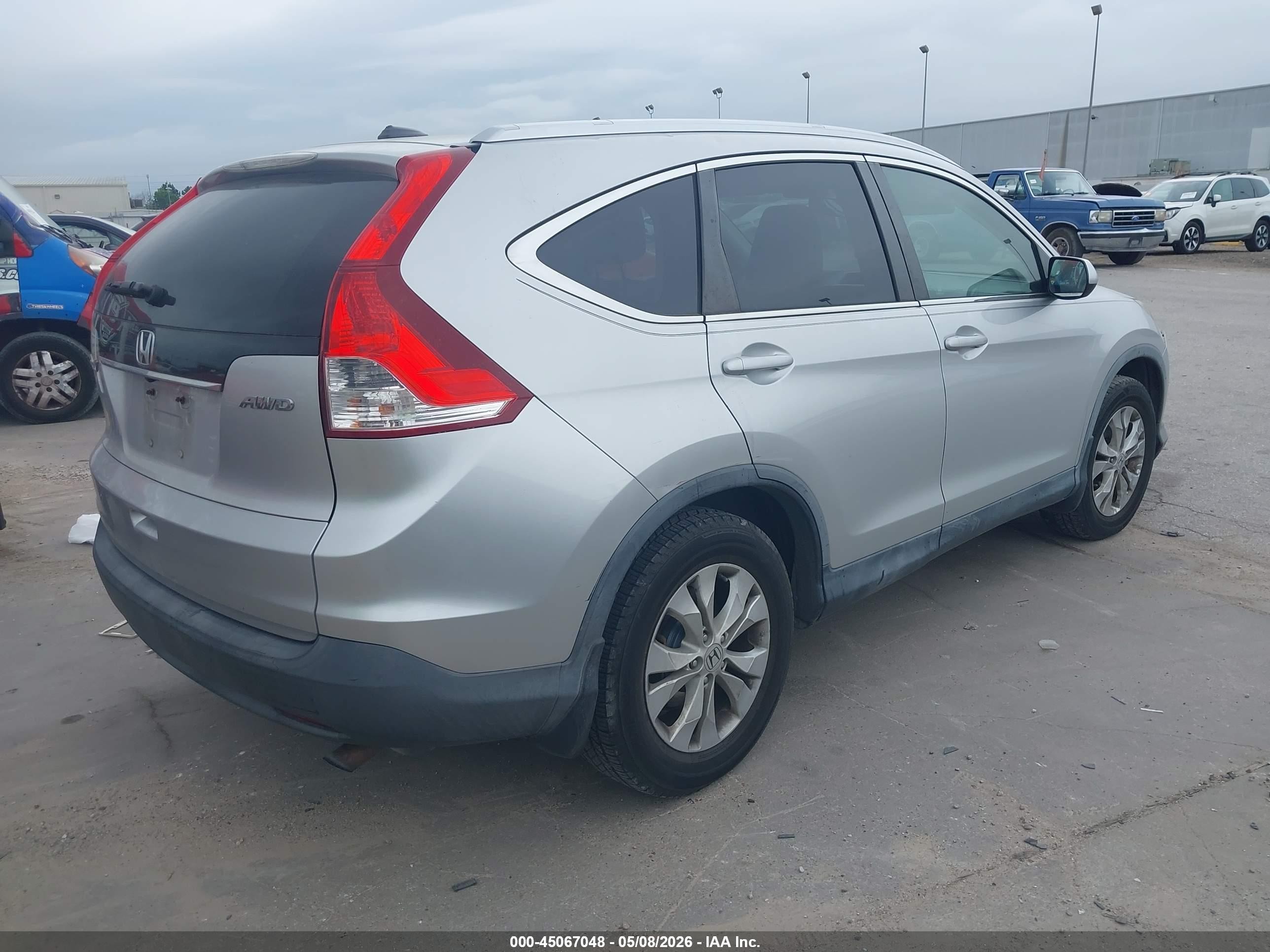 2012 Honda Cr-v Ex-l Silver vin: JHLRM4H77CC001382