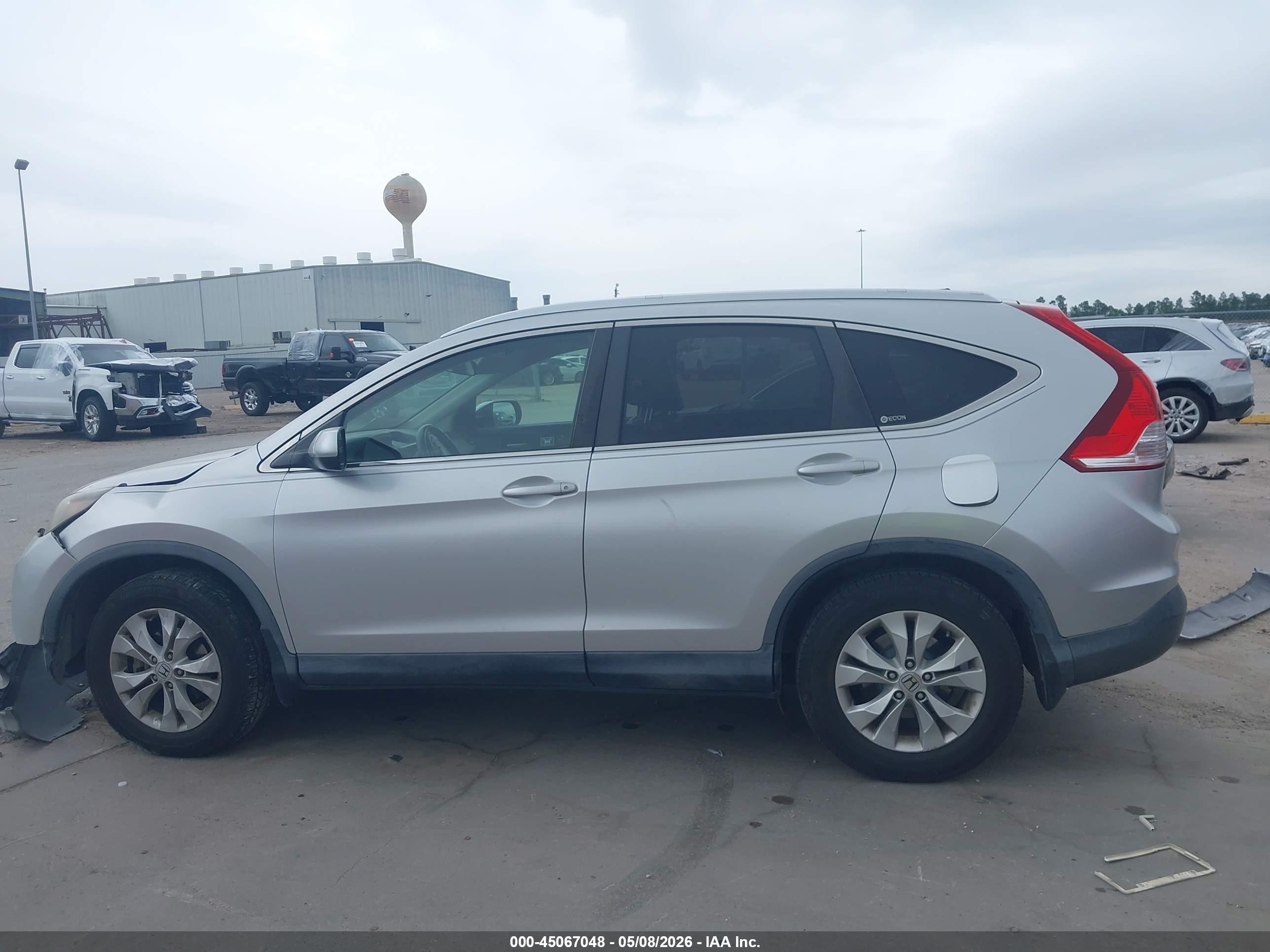 2012 Honda Cr-v Ex-l Silver vin: JHLRM4H77CC001382