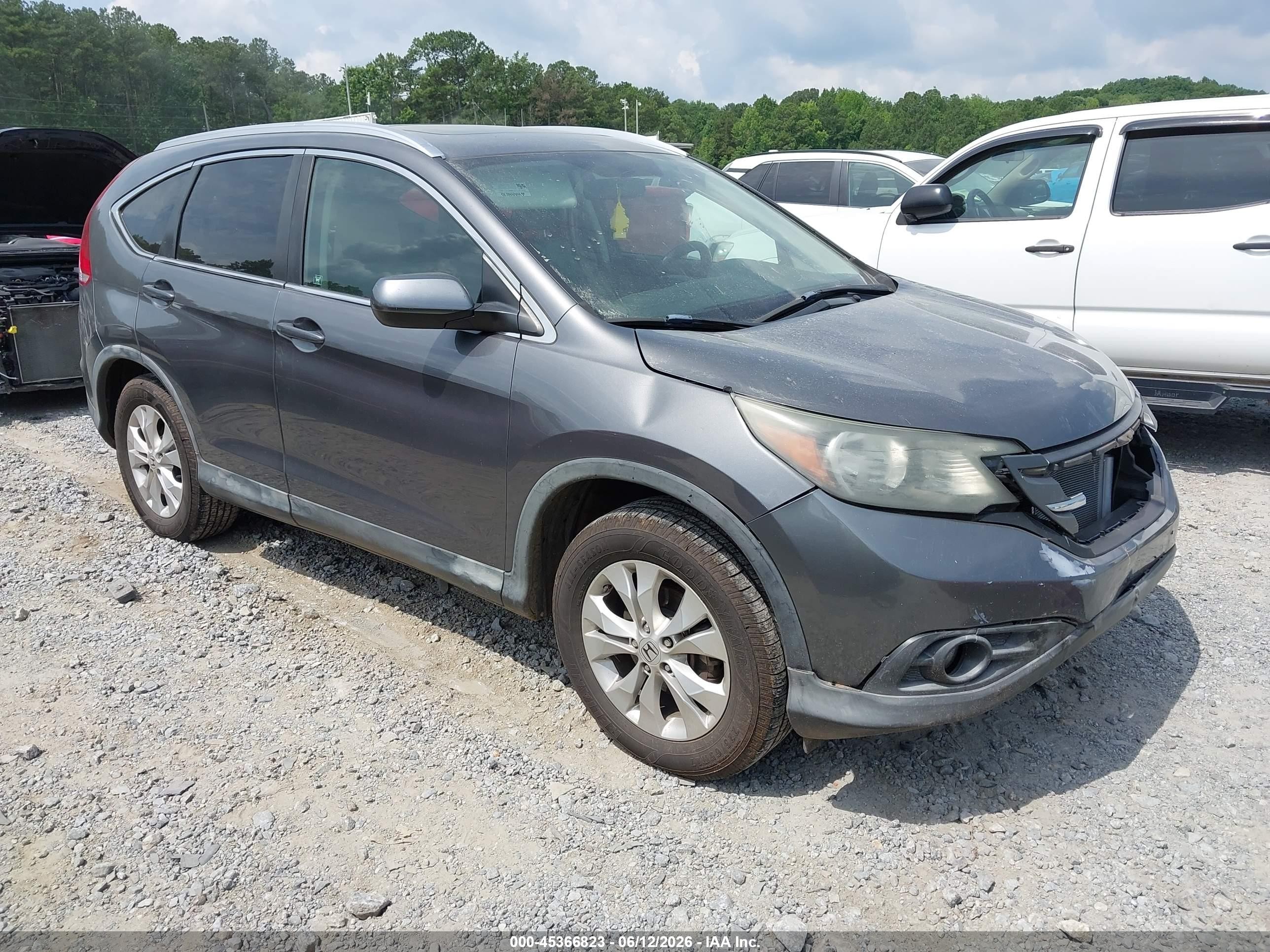 2012 Honda Cr-v Ex-l Gray vin: JHLRM4H77CC003407