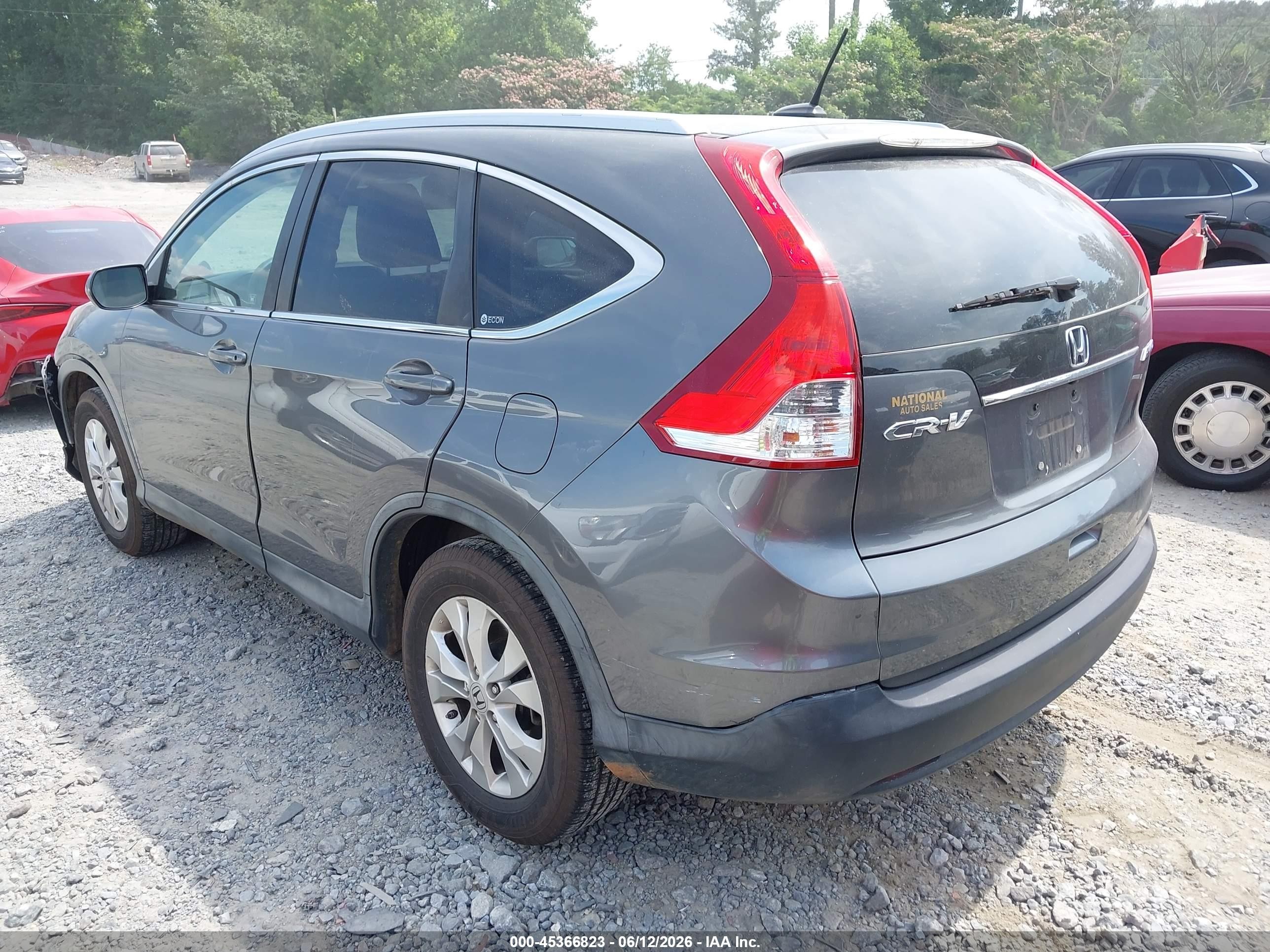 2012 Honda Cr-v Ex-l Серый vin: JHLRM4H77CC003407