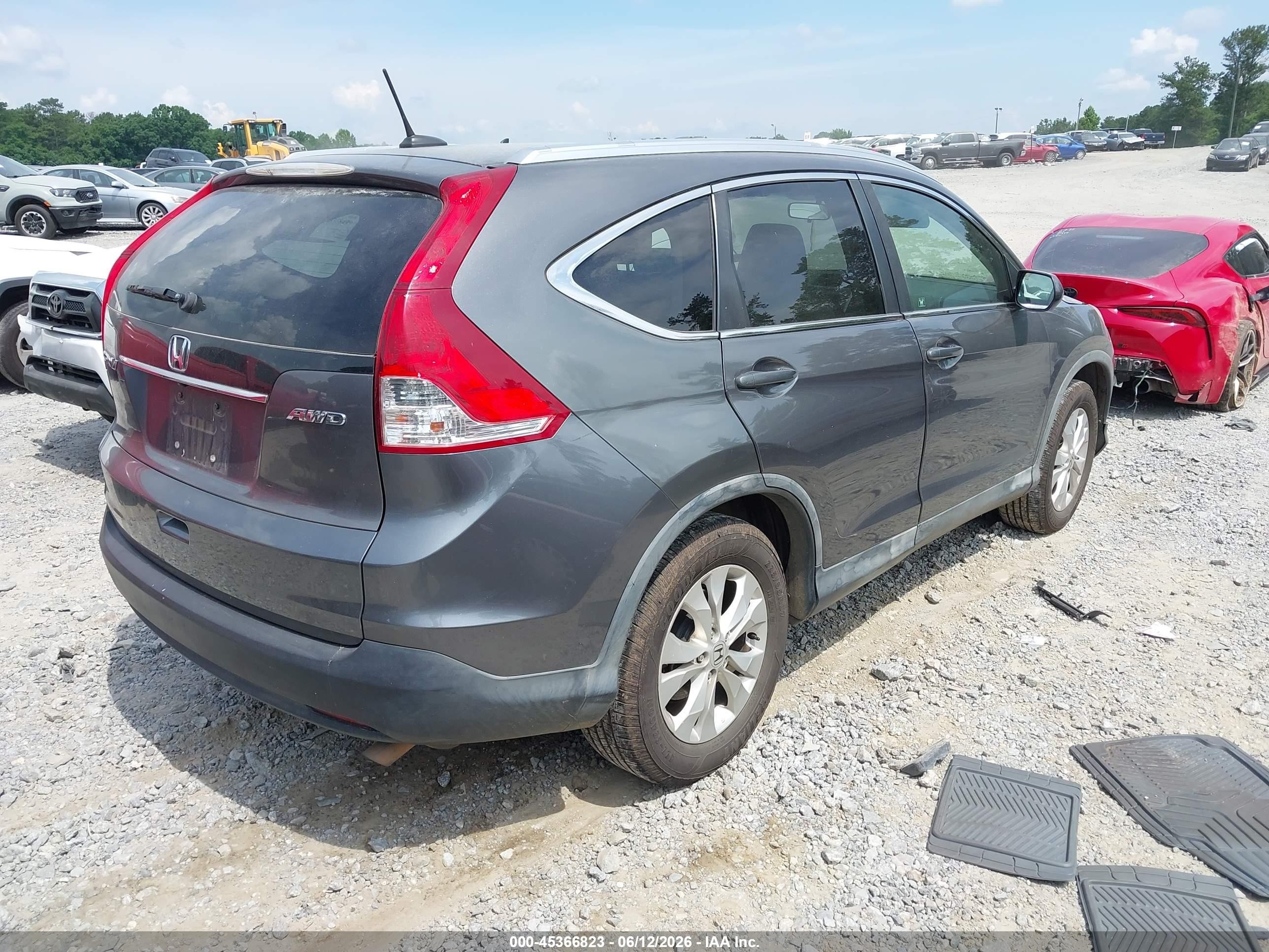 2012 Honda Cr-v Ex-l Серый vin: JHLRM4H77CC003407
