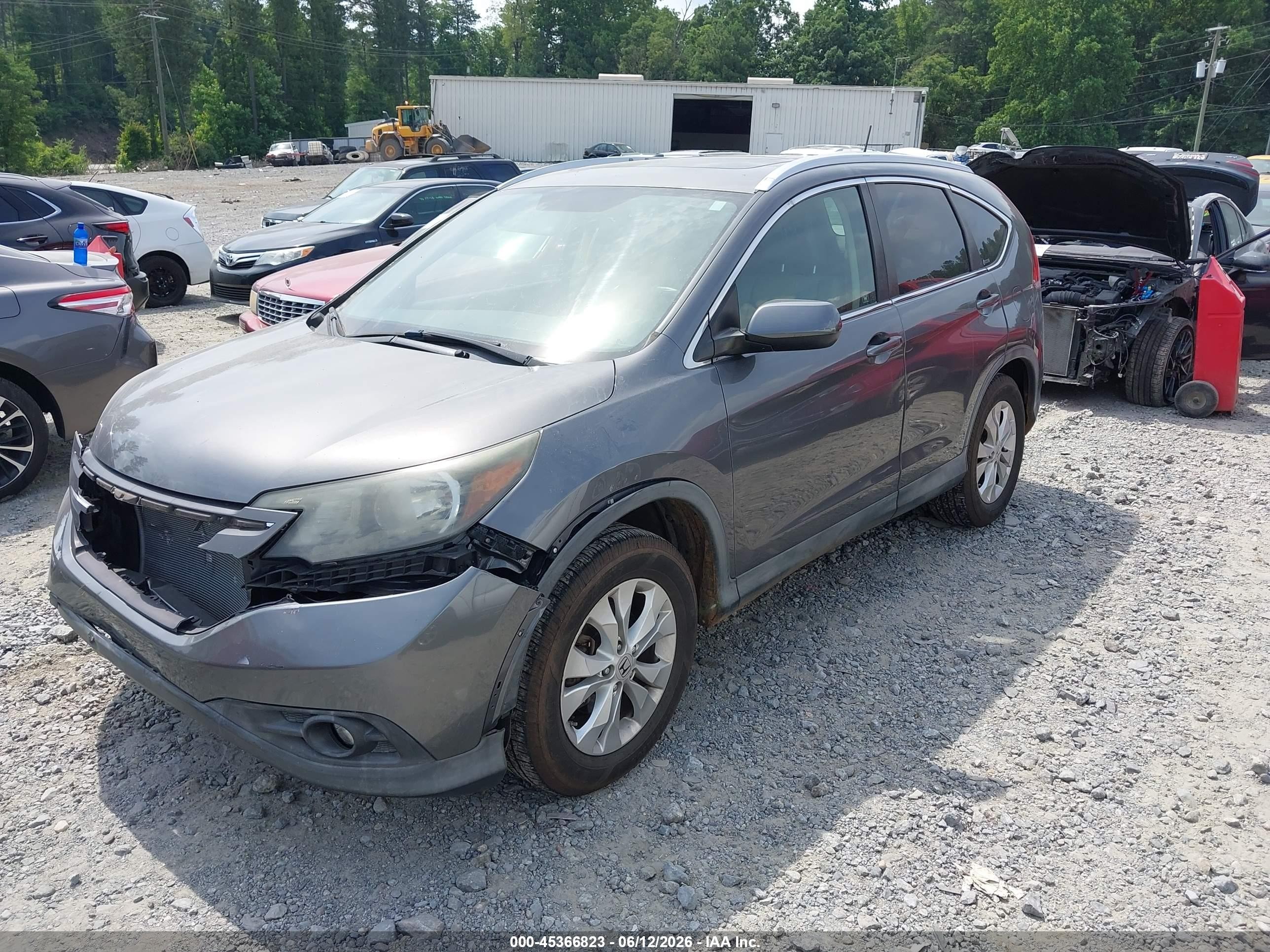 2012 Honda Cr-v Ex-l Серый vin: JHLRM4H77CC003407