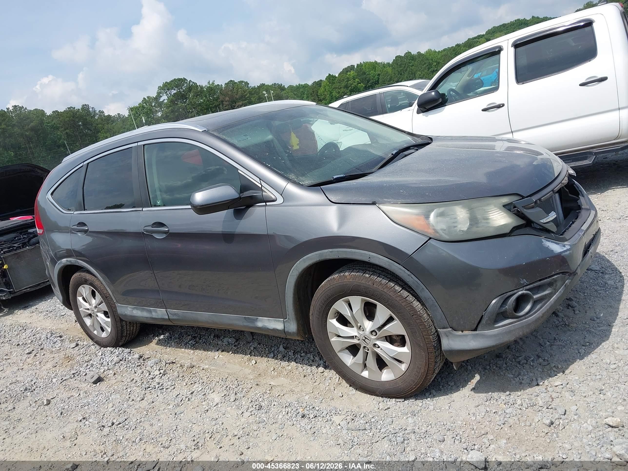 2012 Honda Cr-v Ex-l Серый vin: JHLRM4H77CC003407
