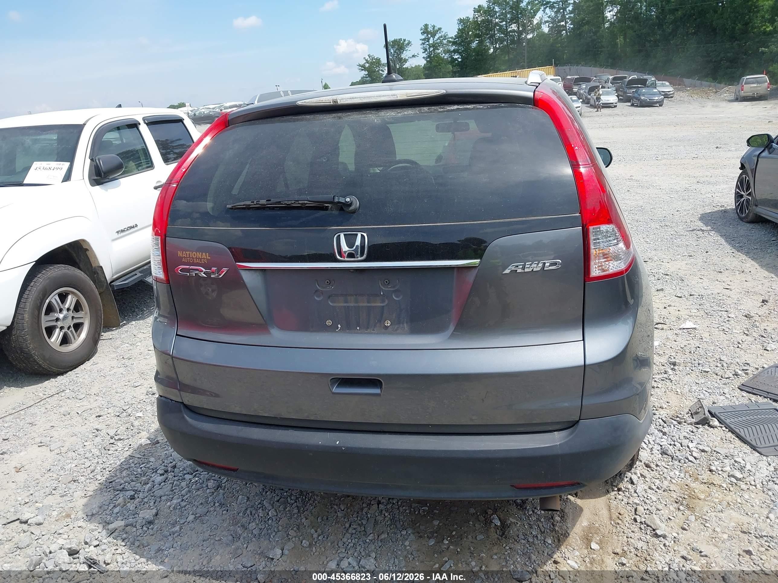 2012 Honda Cr-v Ex-l Серый vin: JHLRM4H77CC003407