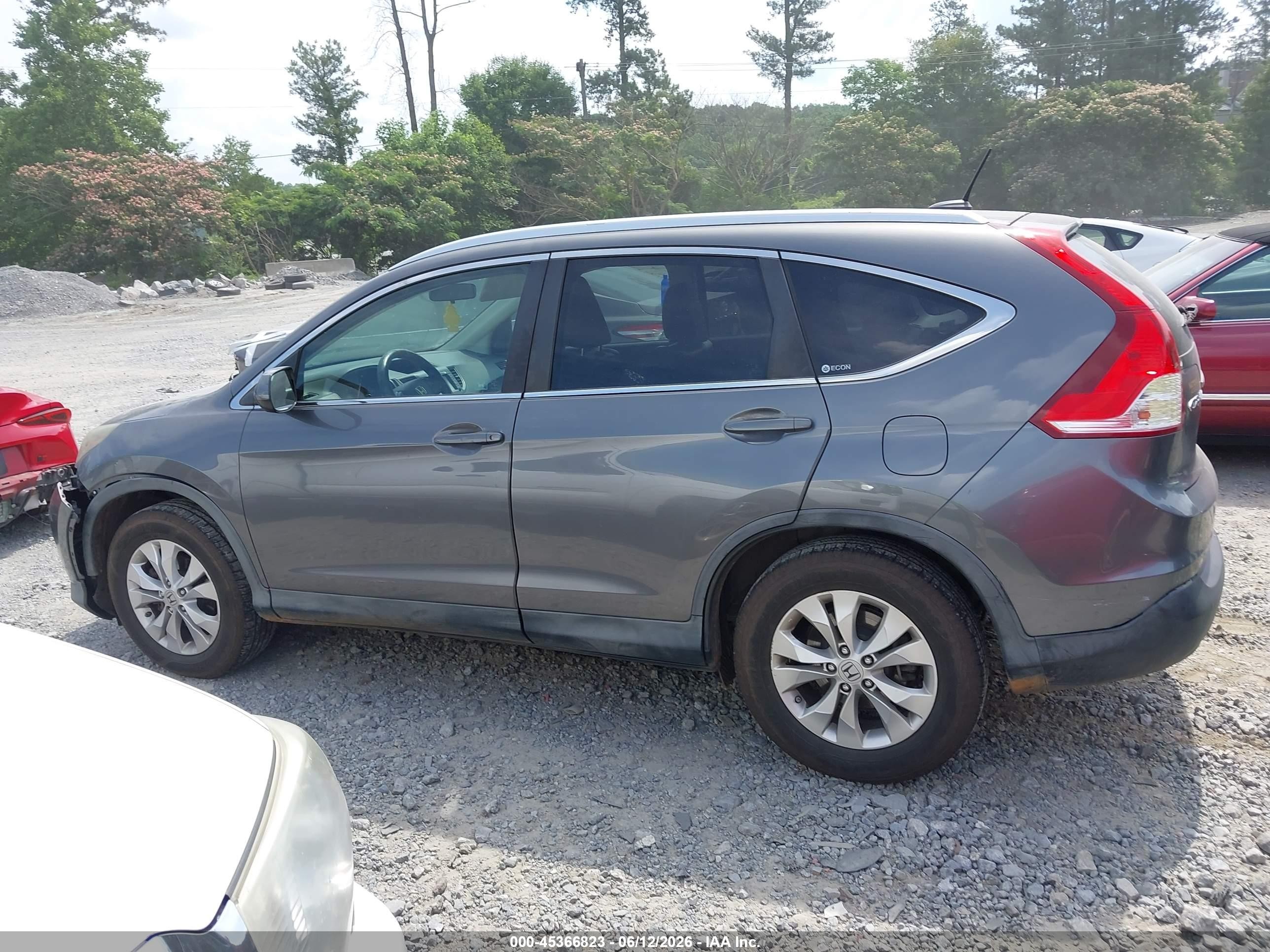 2012 Honda Cr-v Ex-l Серый vin: JHLRM4H77CC003407