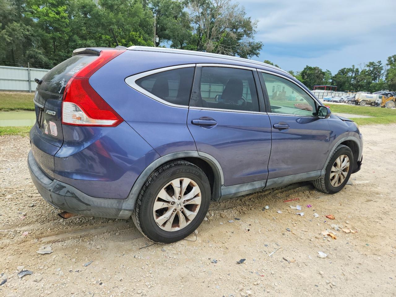2012 Honda Cr-v Exl Blue vin: JHLRM4H77CC007005
