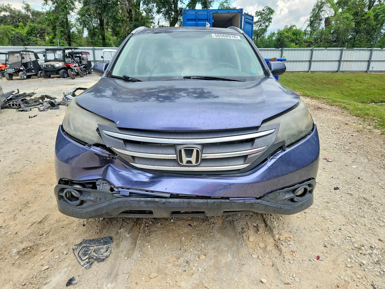 2012 Honda Cr-v Exl Blue vin: JHLRM4H77CC007005