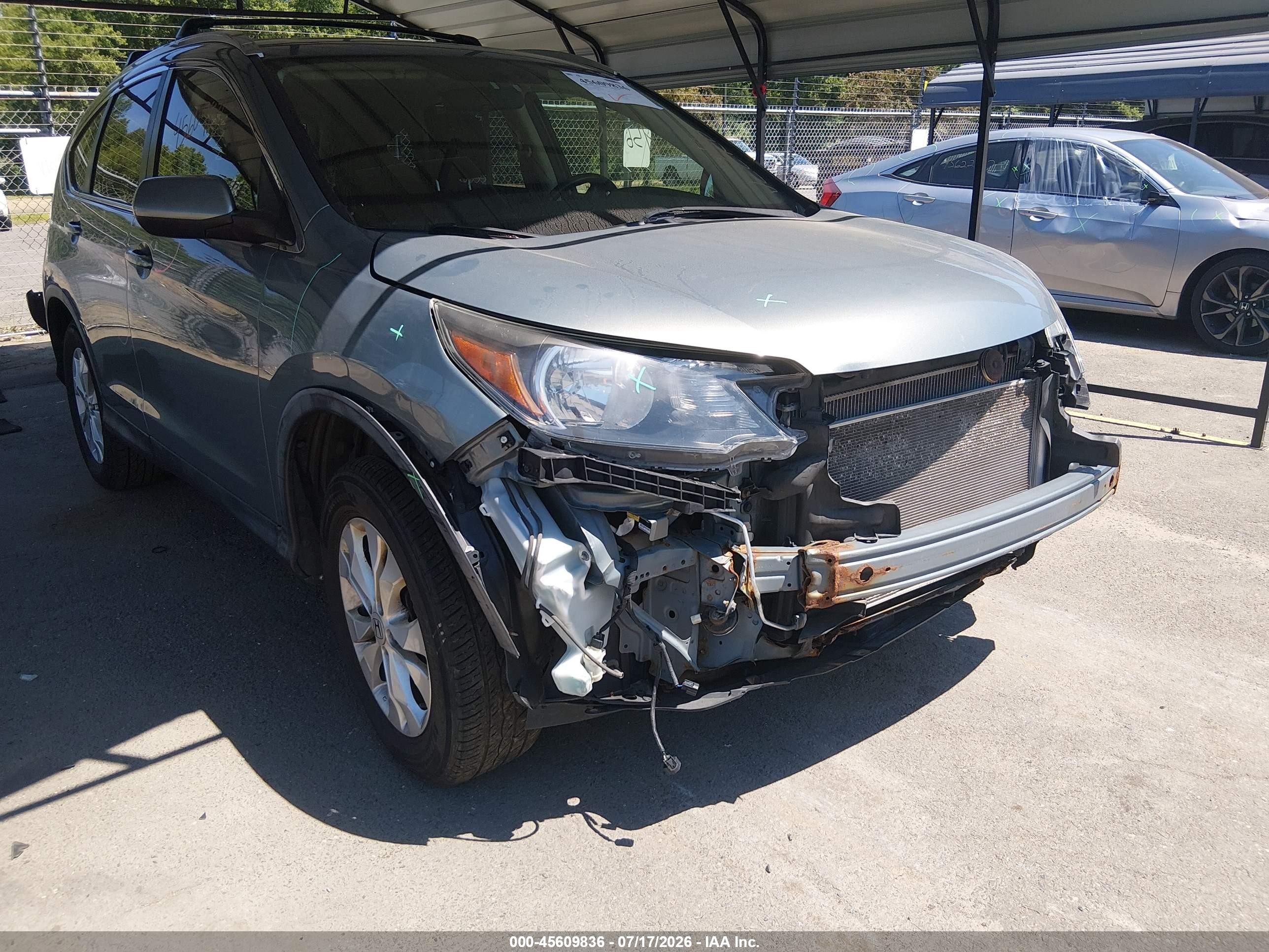 2012 Honda Cr-v Ex-l Зеленый vin: JHLRM4H77CC007215
