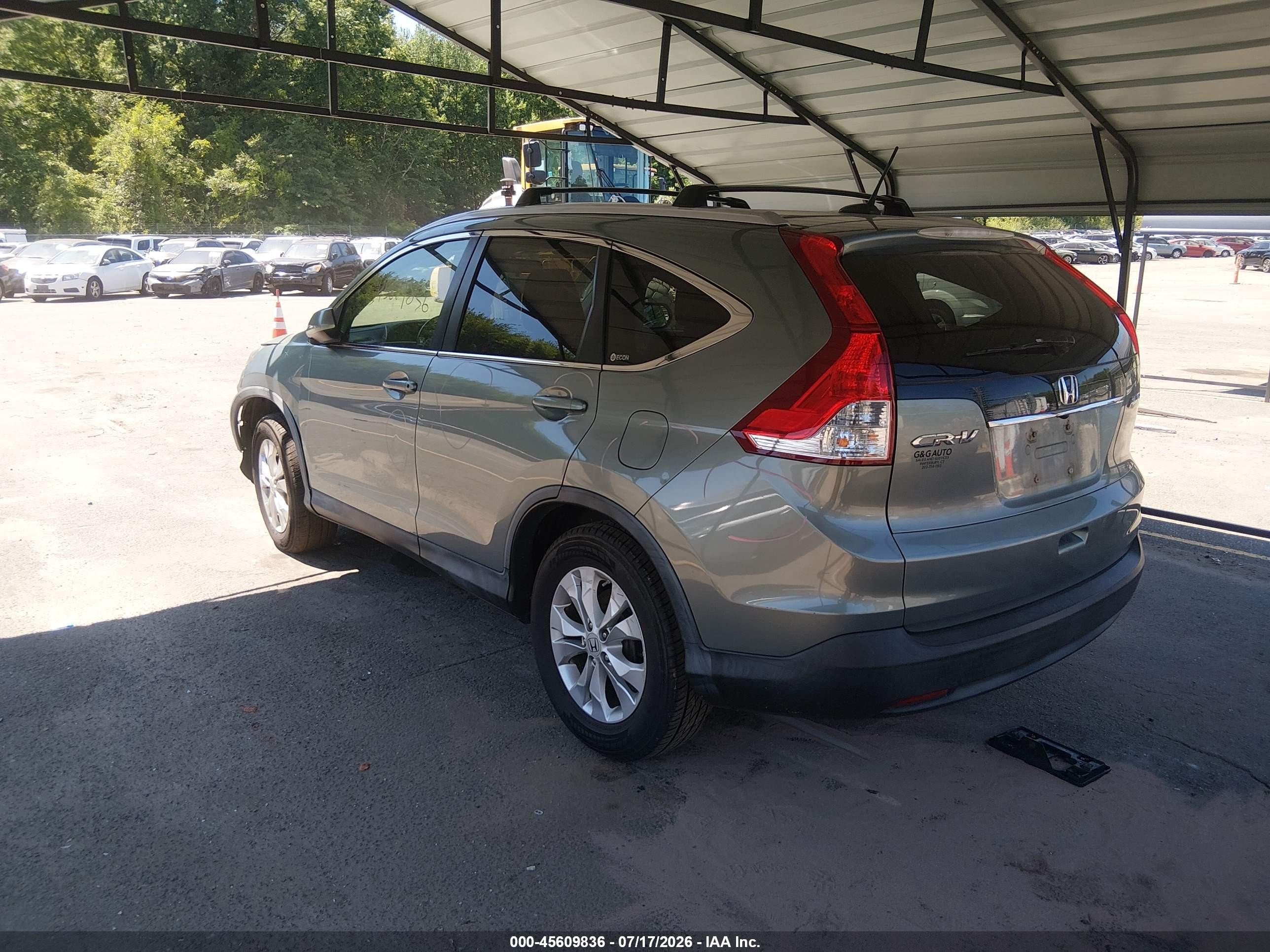 2012 Honda Cr-v Ex-l Зеленый vin: JHLRM4H77CC007215