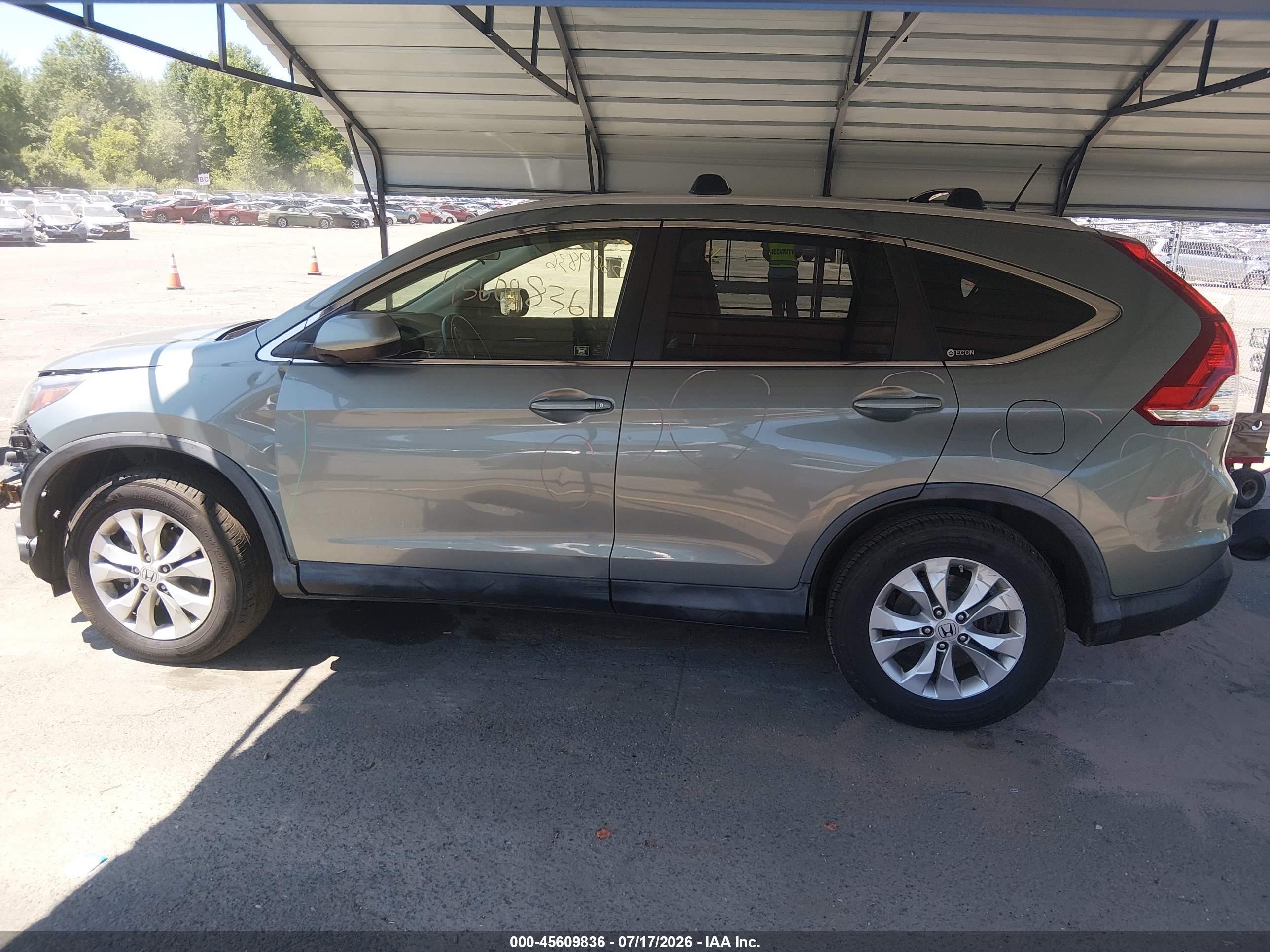 2012 Honda Cr-v Ex-l Зеленый vin: JHLRM4H77CC007215