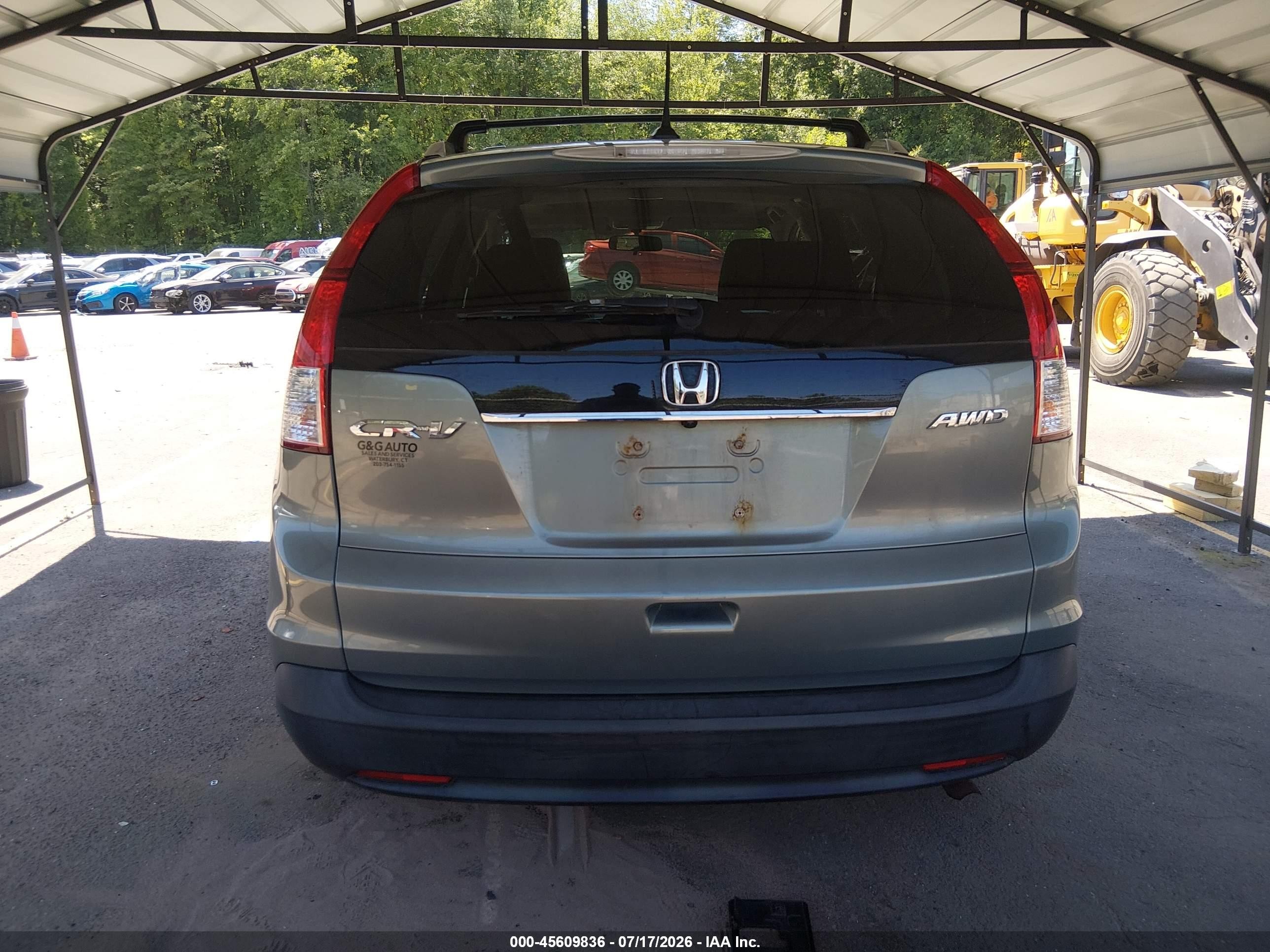 2012 Honda Cr-v Ex-l Зеленый vin: JHLRM4H77CC007215