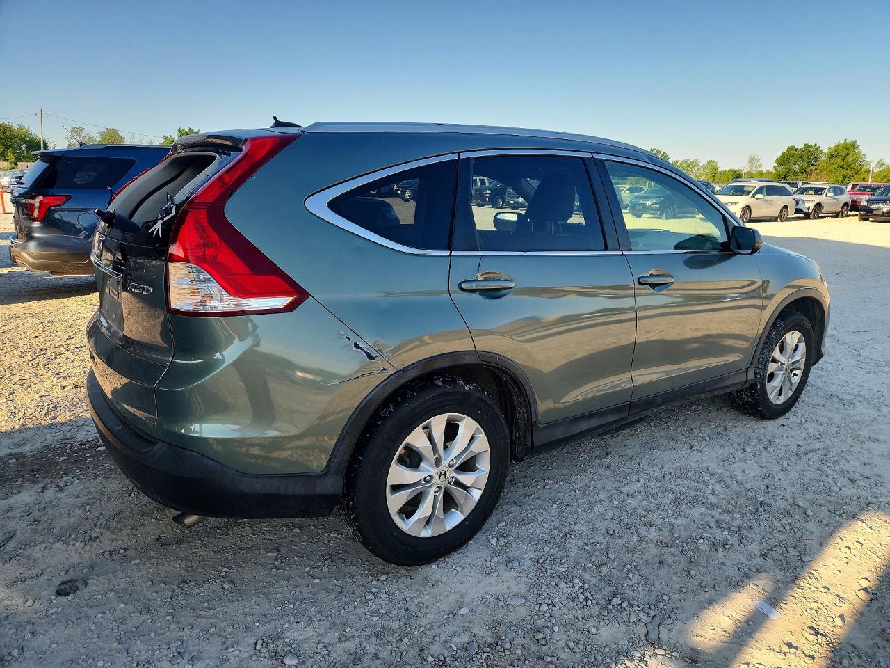 2012 Honda Cr-v Exl Turquoise vin: JHLRM4H77CC012978