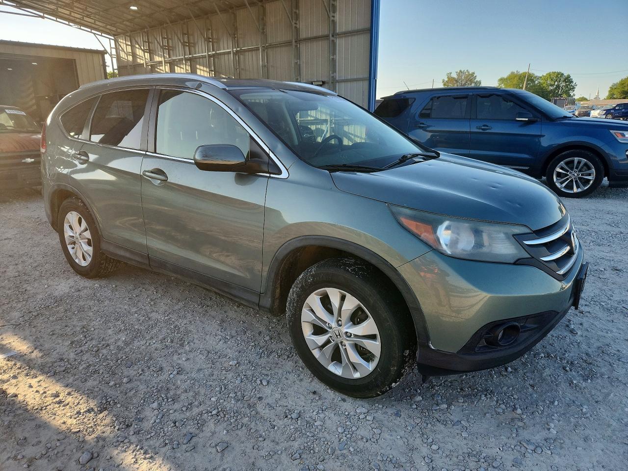 2012 Honda Cr-v Exl Turquoise vin: JHLRM4H77CC012978