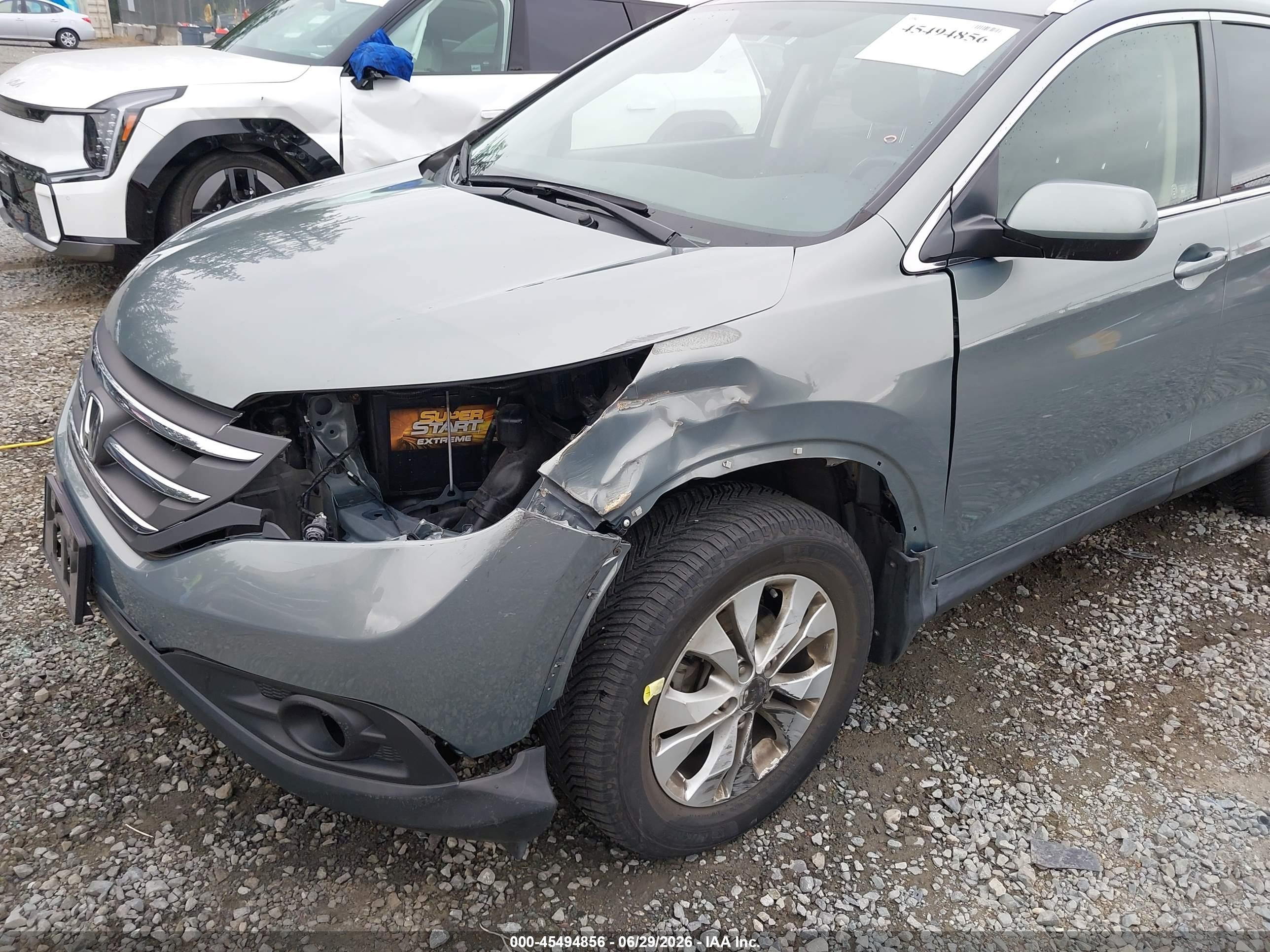 2012 Honda Cr-v Ex-l Gray vin: JHLRM4H77CC014245