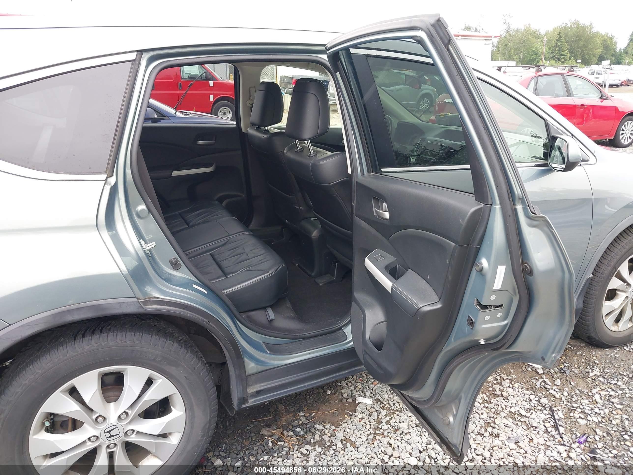 2012 Honda Cr-v Ex-l Gray vin: JHLRM4H77CC014245