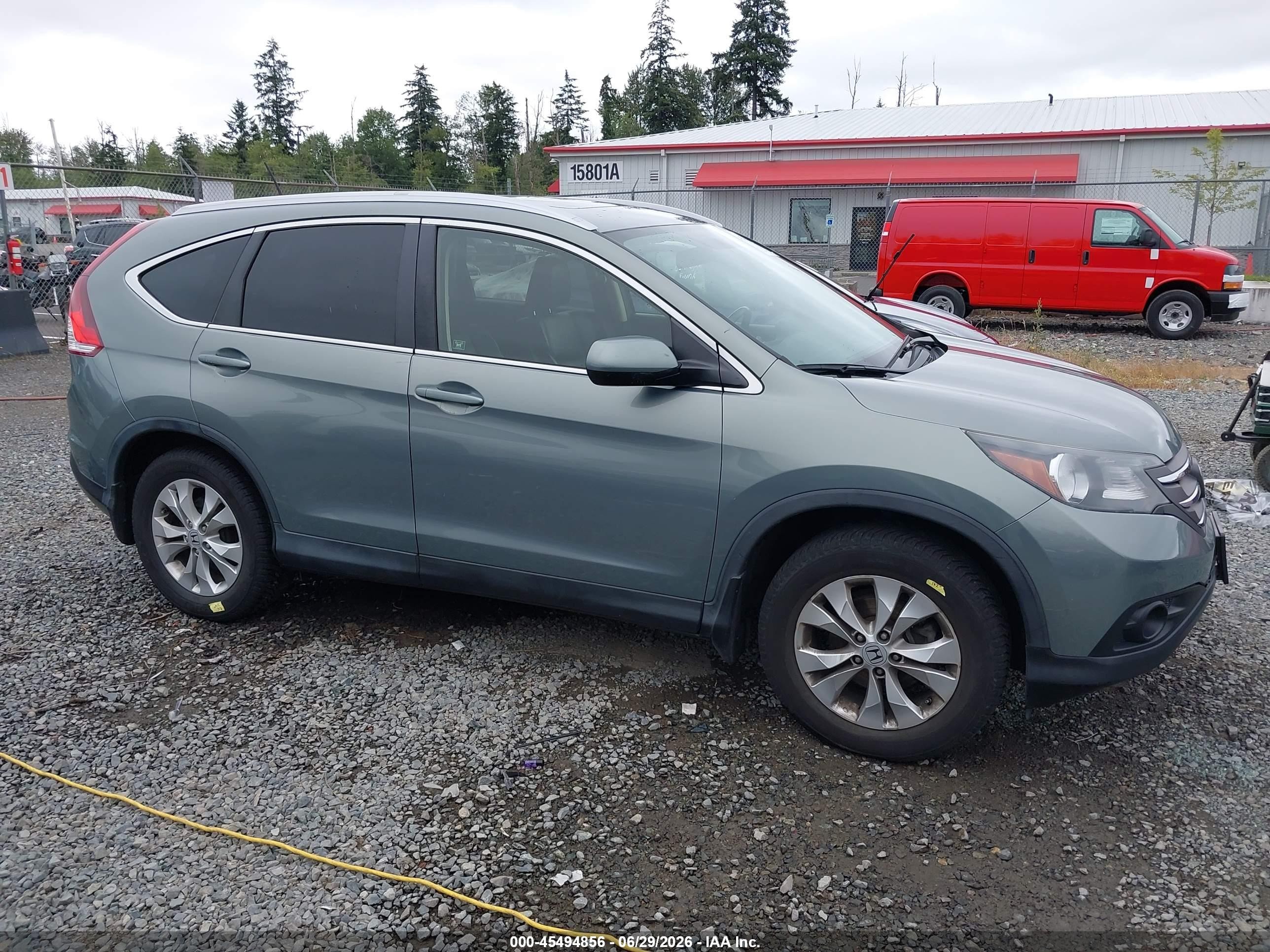 2012 Honda Cr-v Ex-l Gray vin: JHLRM4H77CC014245