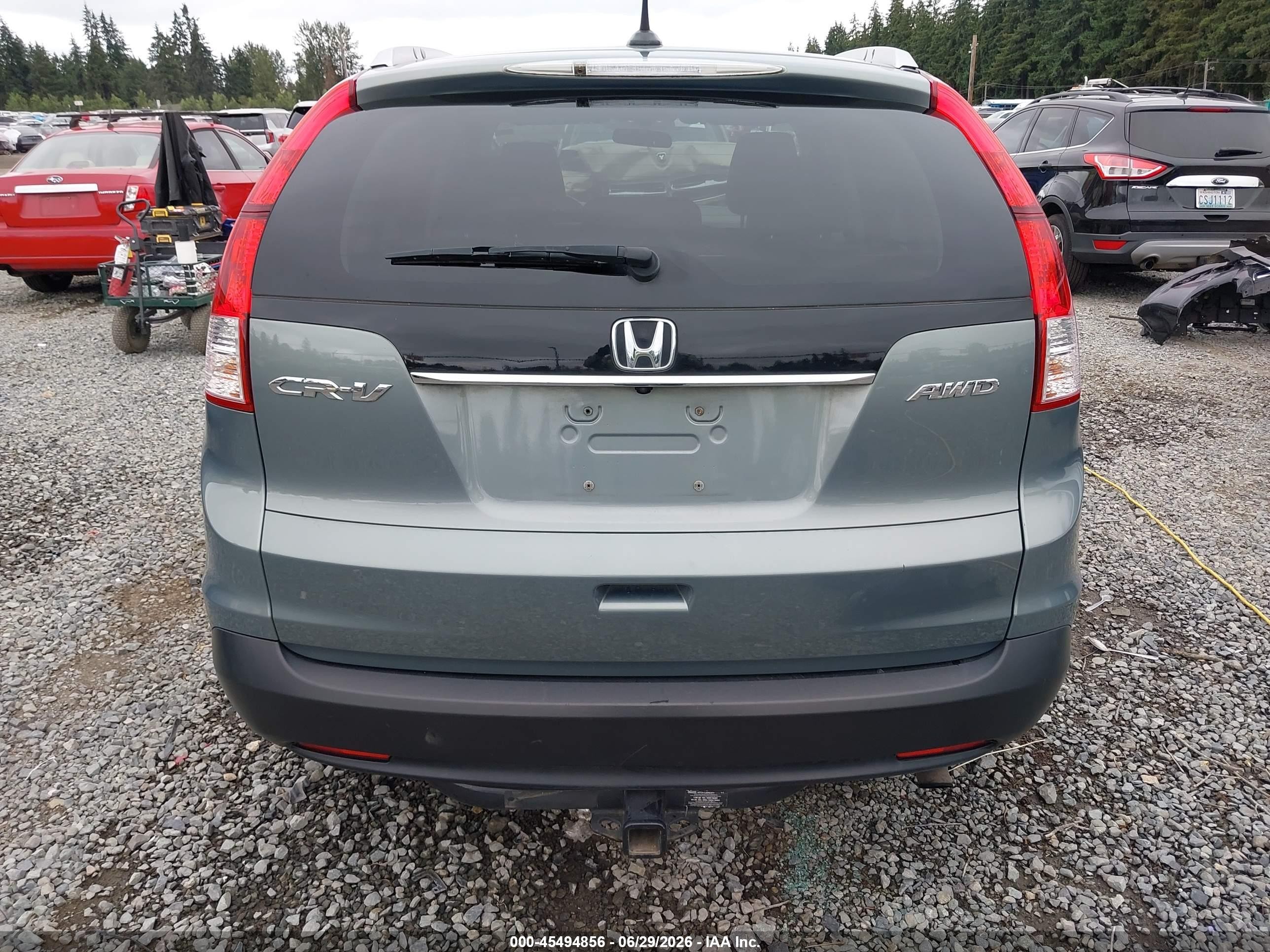 2012 Honda Cr-v Ex-l Gray vin: JHLRM4H77CC014245