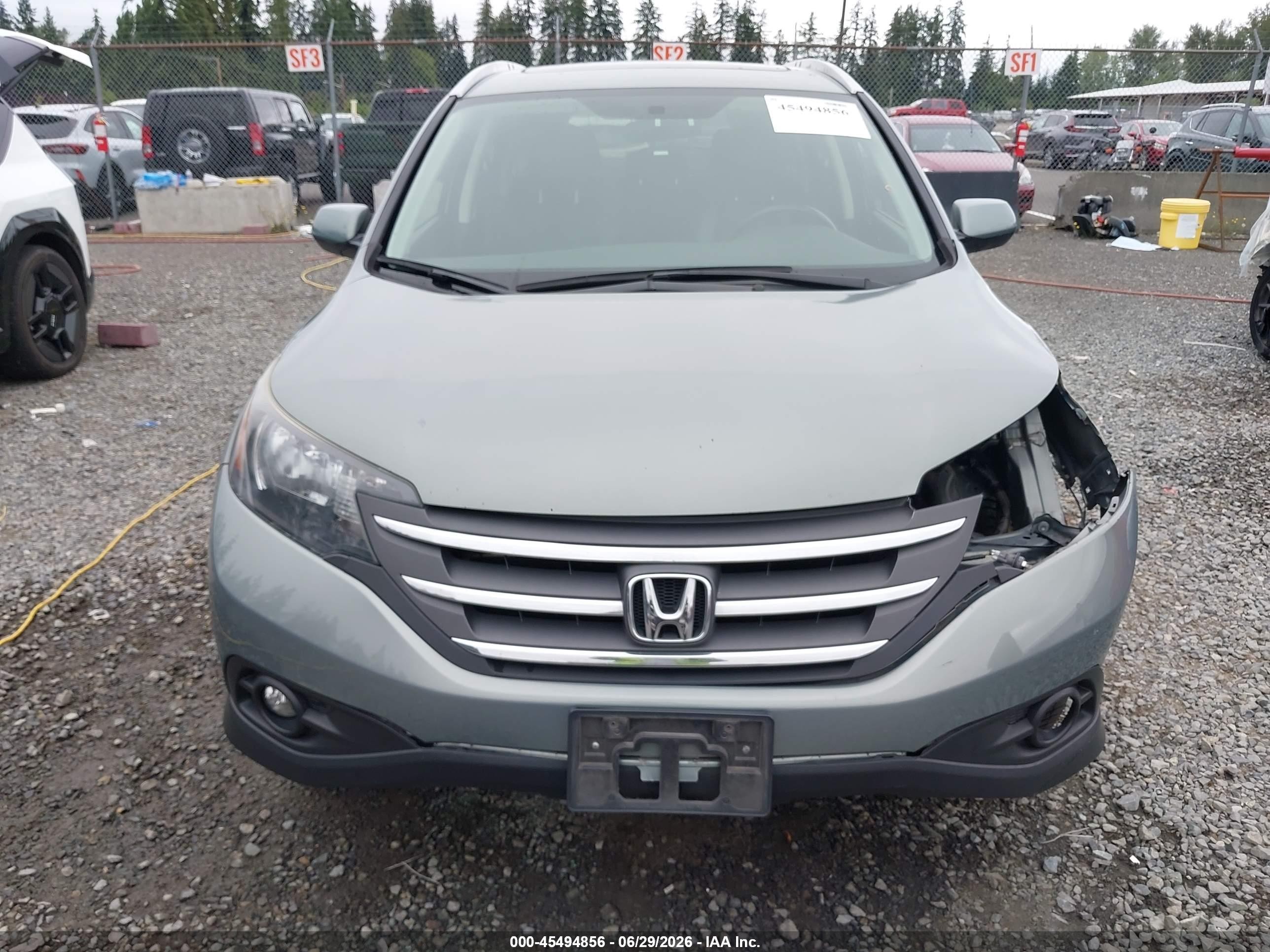 2012 Honda Cr-v Ex-l Gray vin: JHLRM4H77CC014245