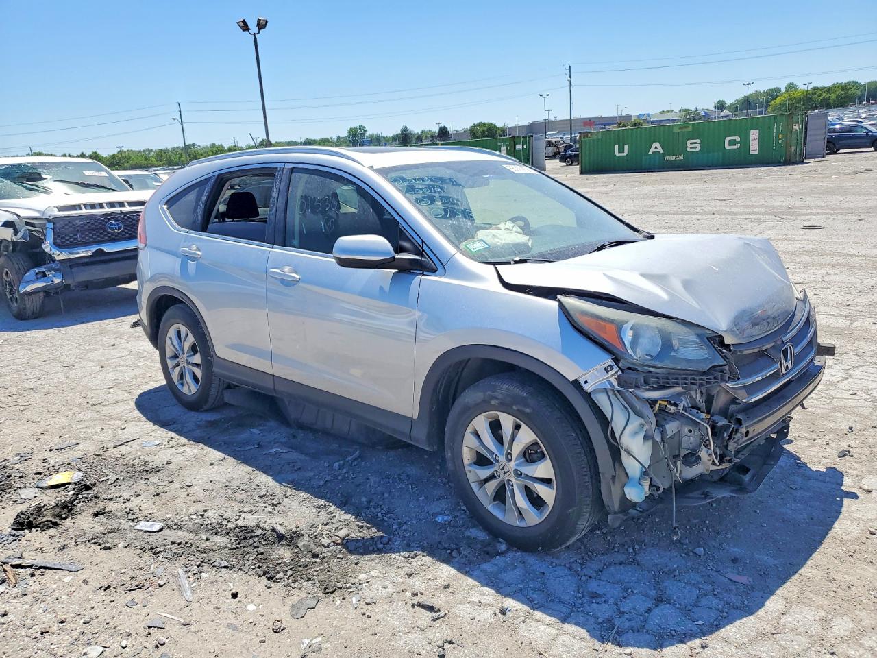 2012 Honda Cr-v Exl Silver vin: JHLRM4H77CC015301