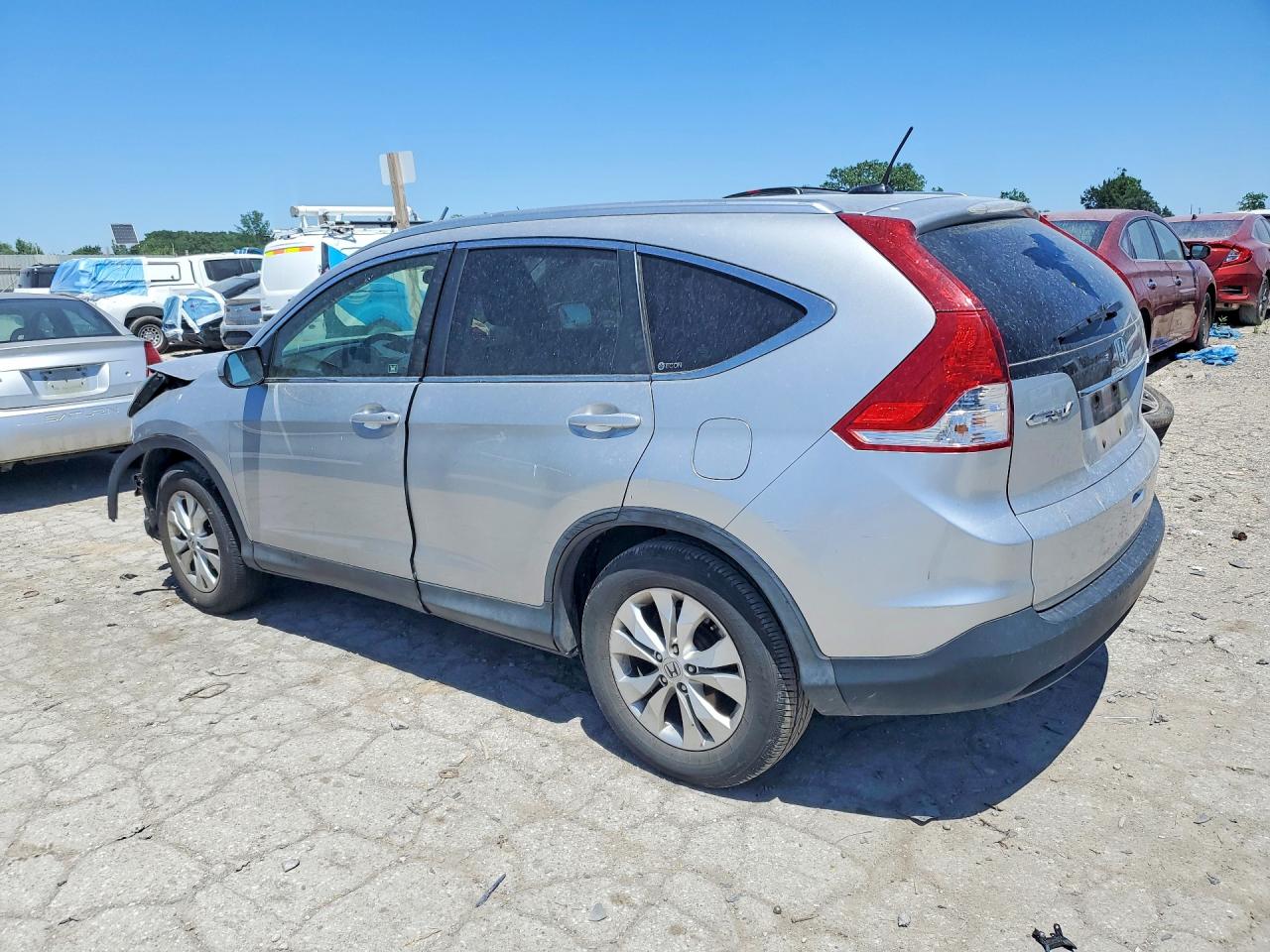 2012 Honda Cr-v Exl Silver vin: JHLRM4H77CC015301