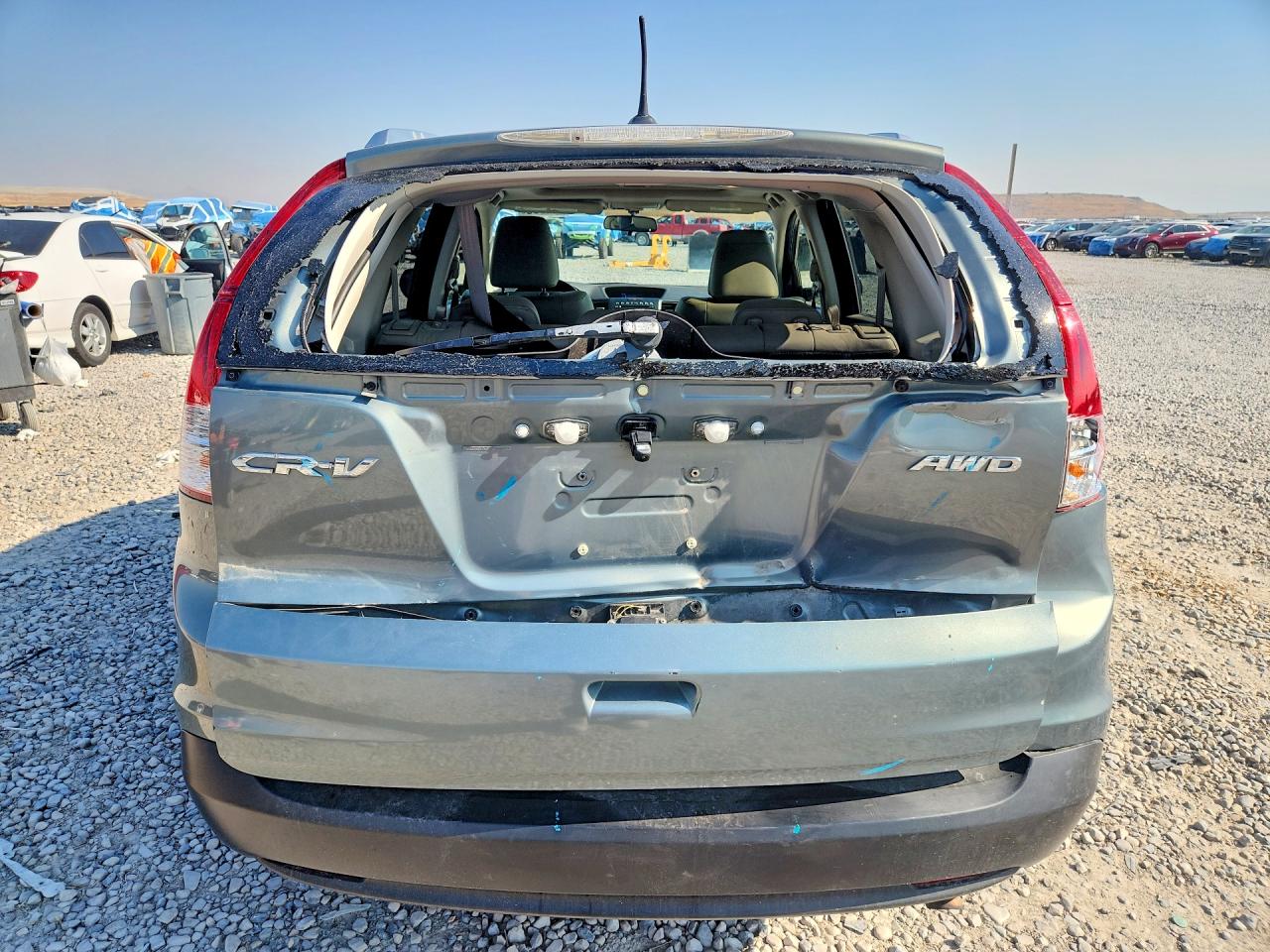2012 Honda Cr-v Exl Green vin: JHLRM4H77CC016710