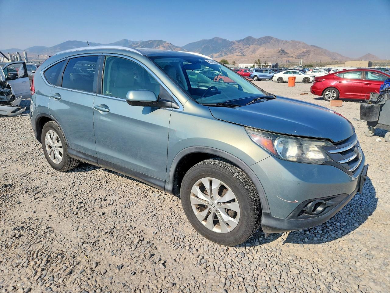 2012 Honda Cr-v Exl Green vin: JHLRM4H77CC016710