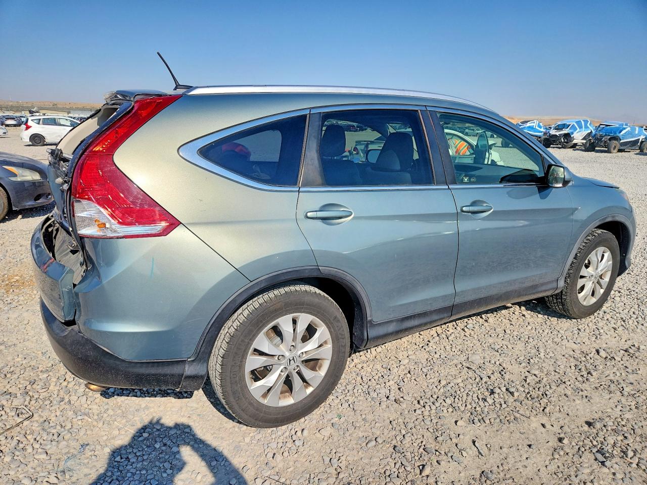 2012 Honda Cr-v Exl Green vin: JHLRM4H77CC016710