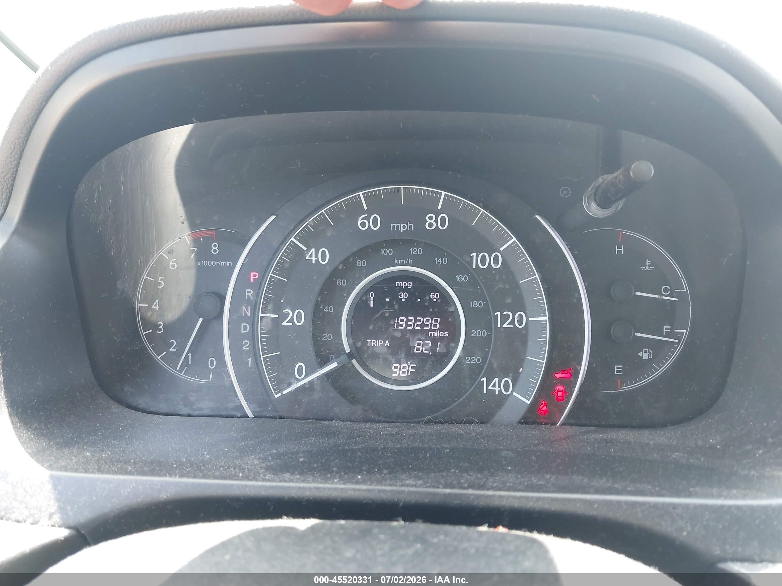 2012 Honda Cr-v Ex-l Черный vin: JHLRM4H77CC019901