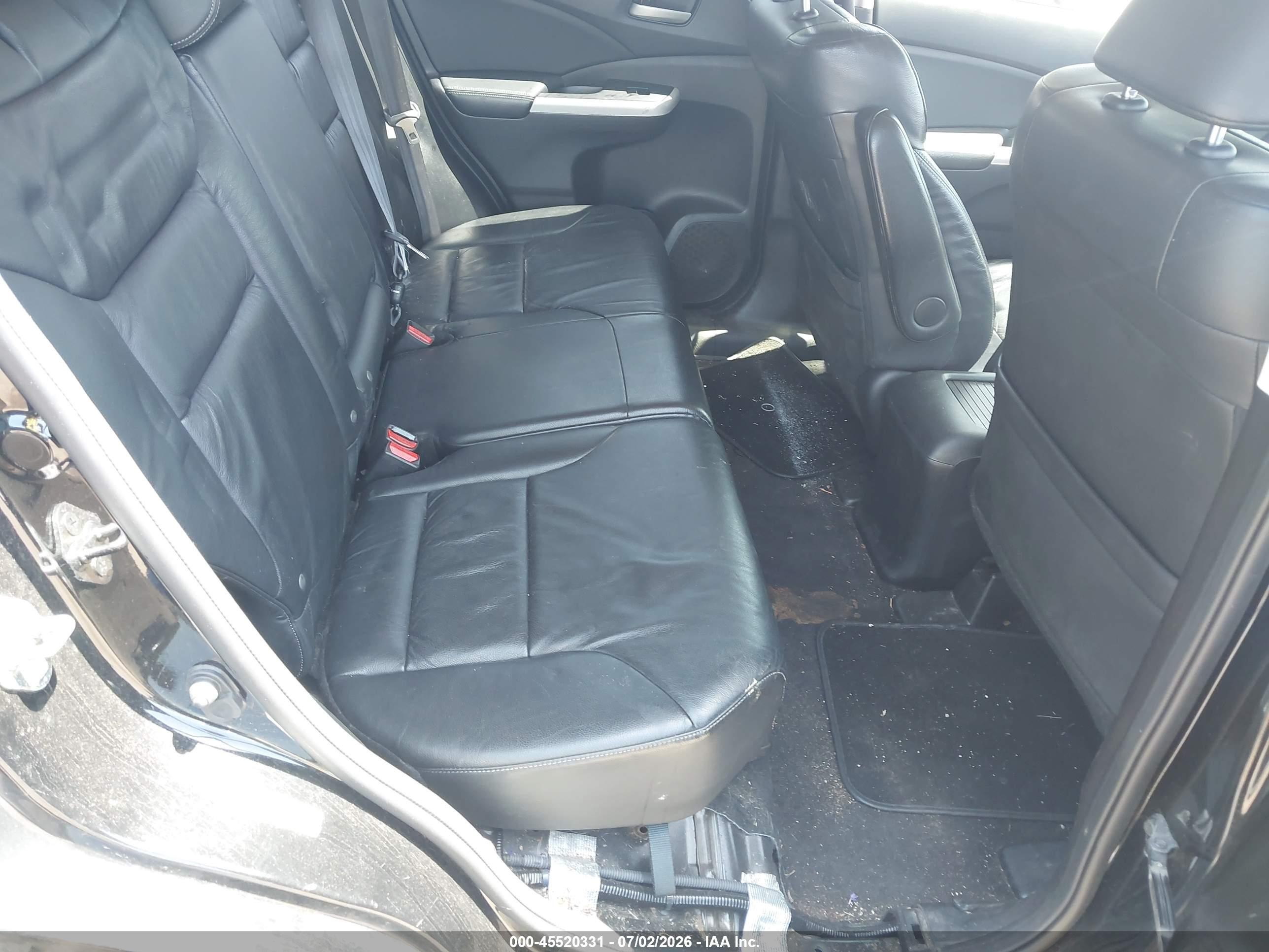 2012 Honda Cr-v Ex-l Черный vin: JHLRM4H77CC019901