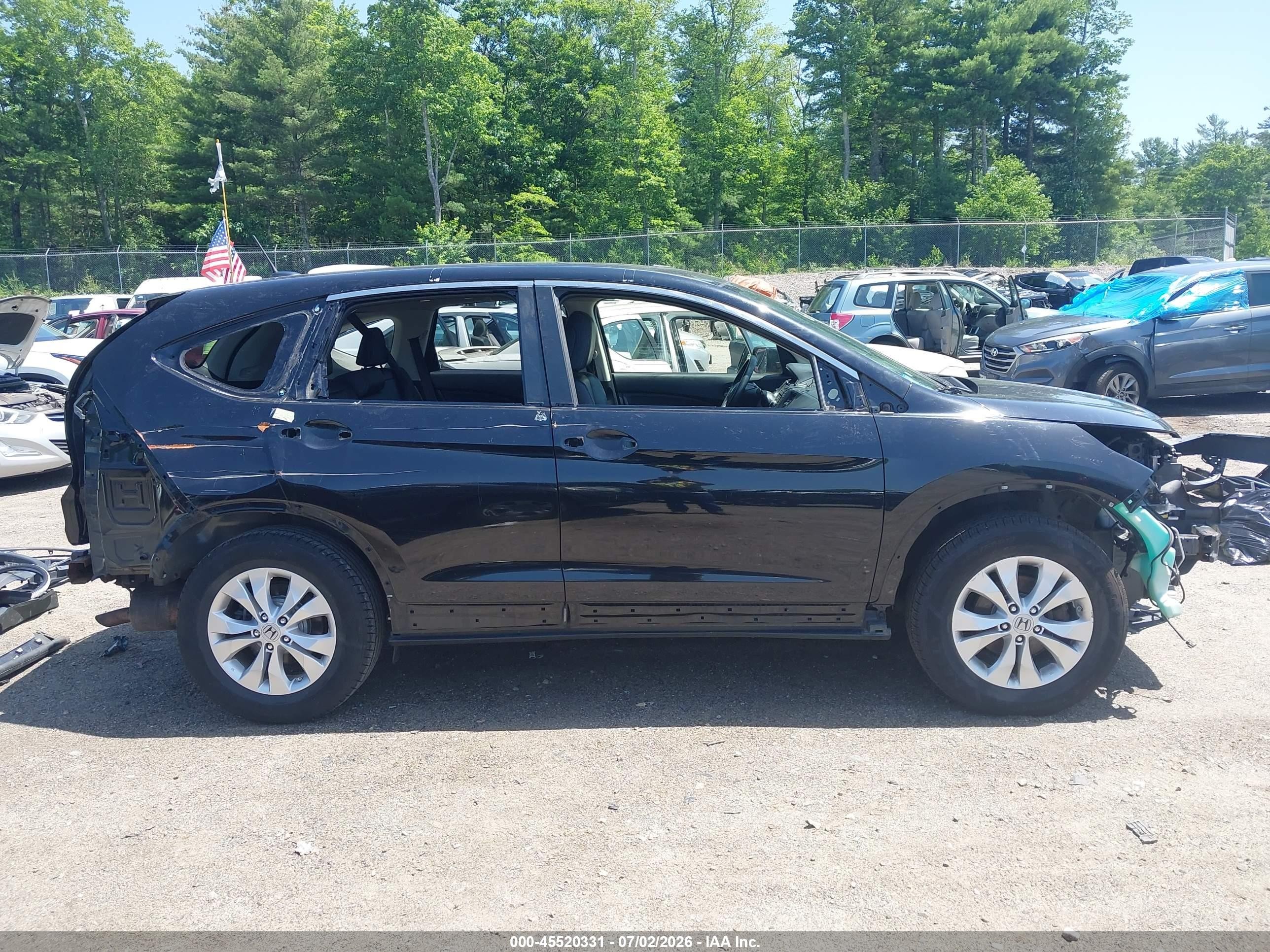 2012 Honda Cr-v Ex-l Черный vin: JHLRM4H77CC019901