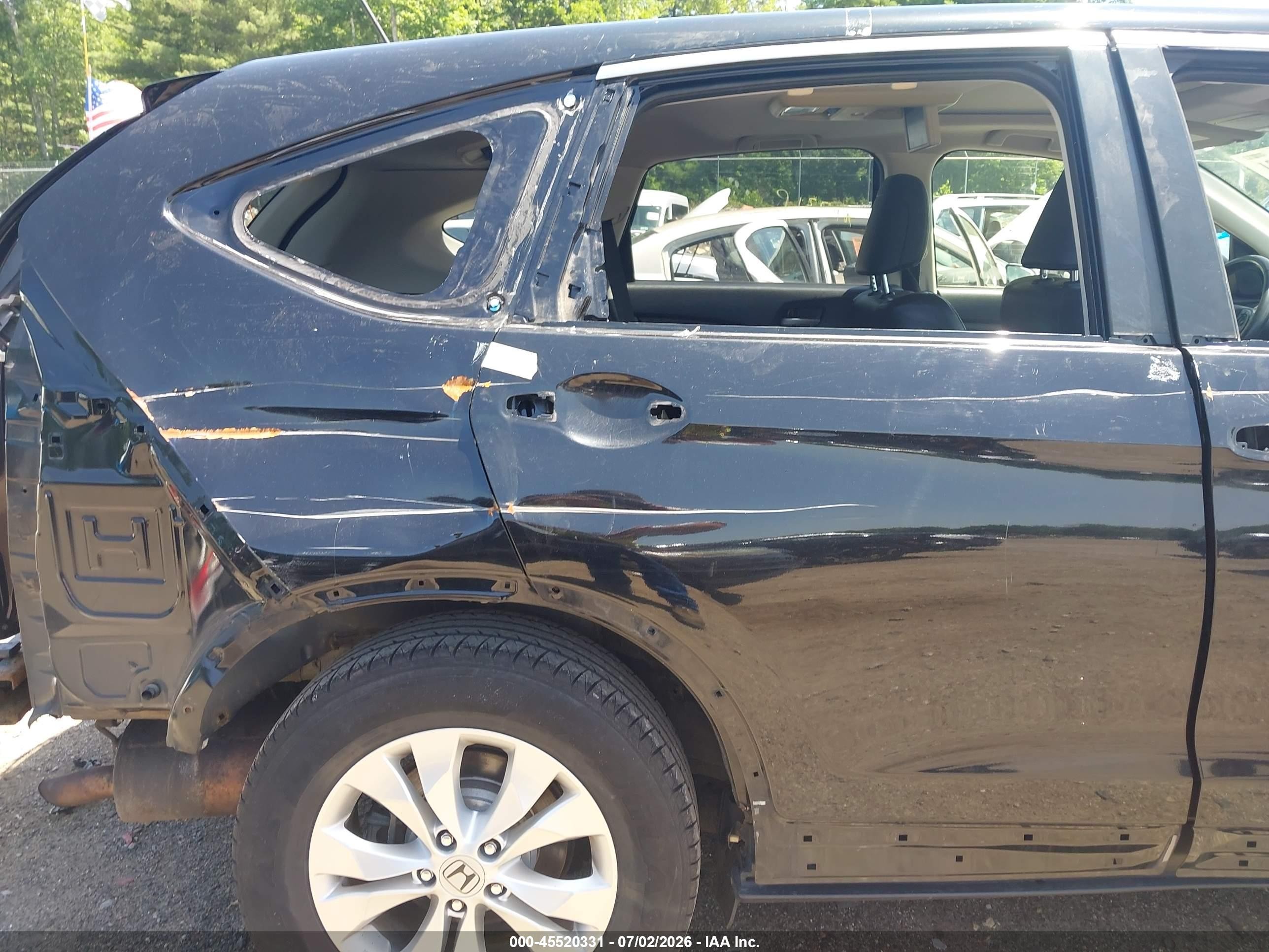 2012 Honda Cr-v Ex-l Черный vin: JHLRM4H77CC019901