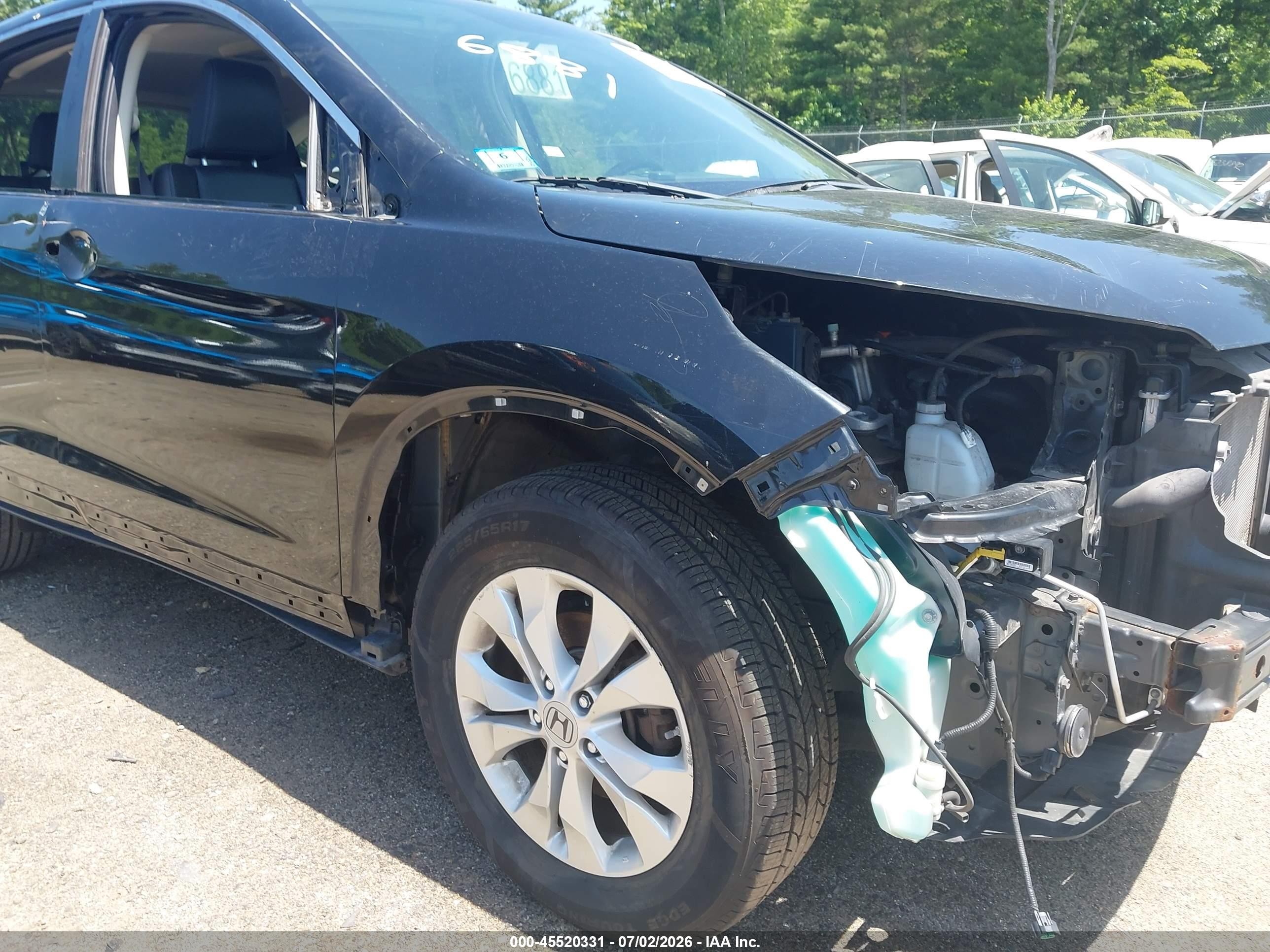 2012 Honda Cr-v Ex-l Черный vin: JHLRM4H77CC019901