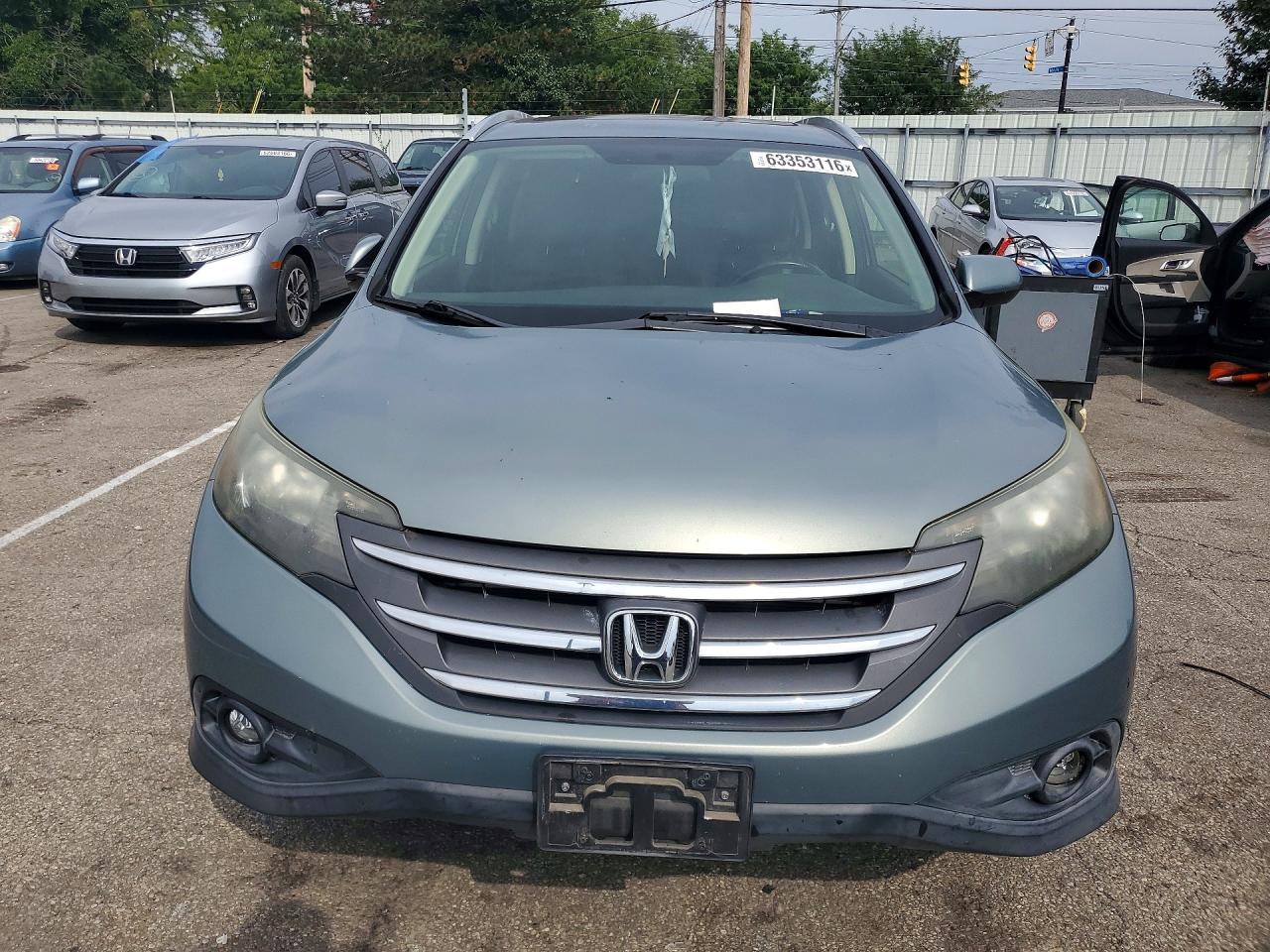 2012 Honda Cr-v Exl Teal vin: JHLRM4H77CC020790