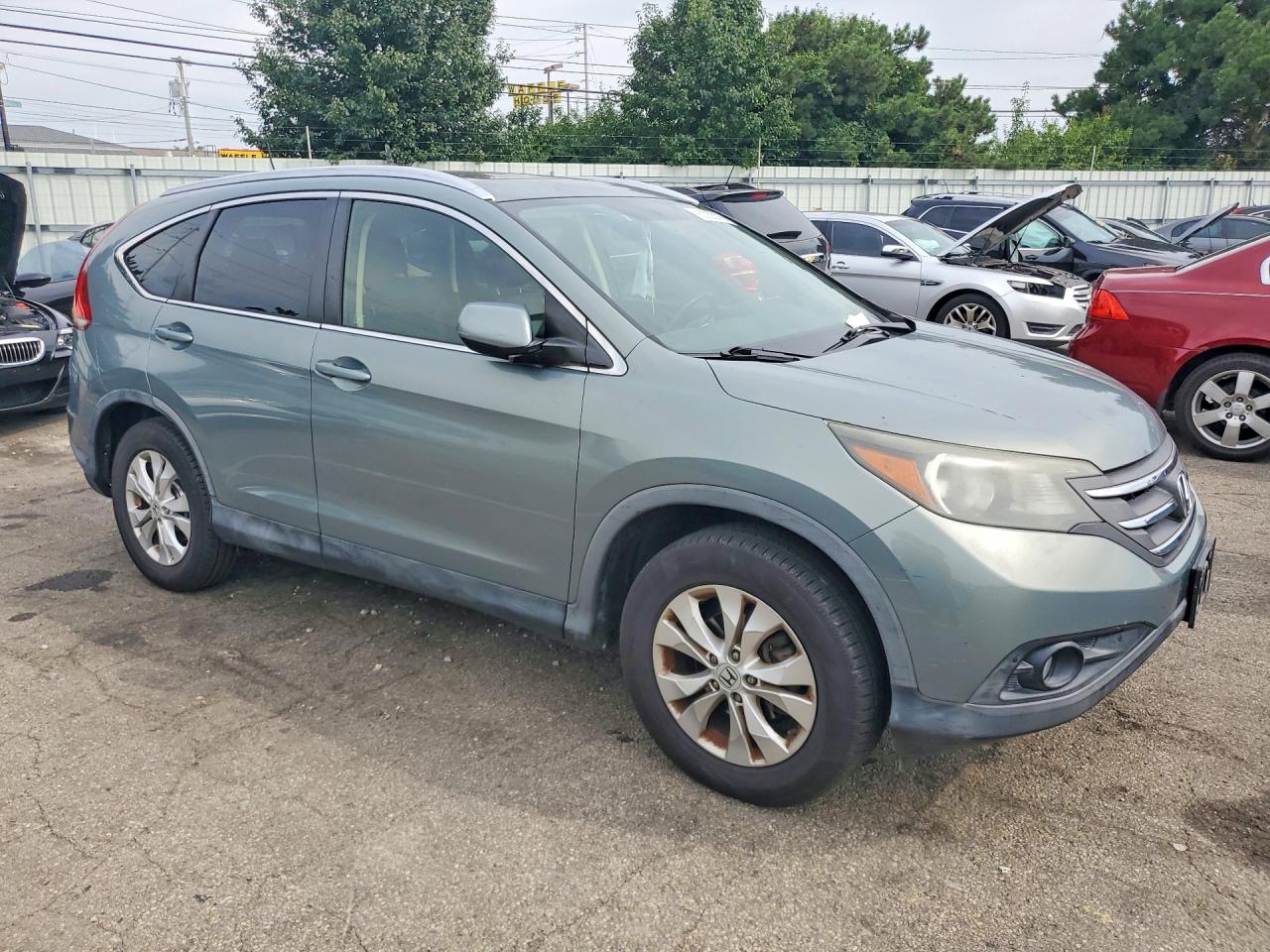 2012 Honda Cr-v Exl Teal vin: JHLRM4H77CC020790