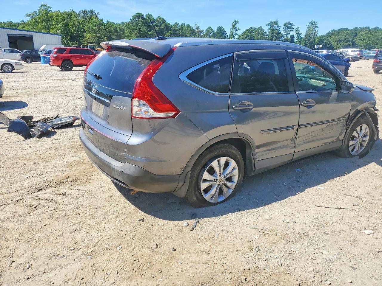2012 Honda Cr-v Exl Charcoal vin: JHLRM4H77CC024208