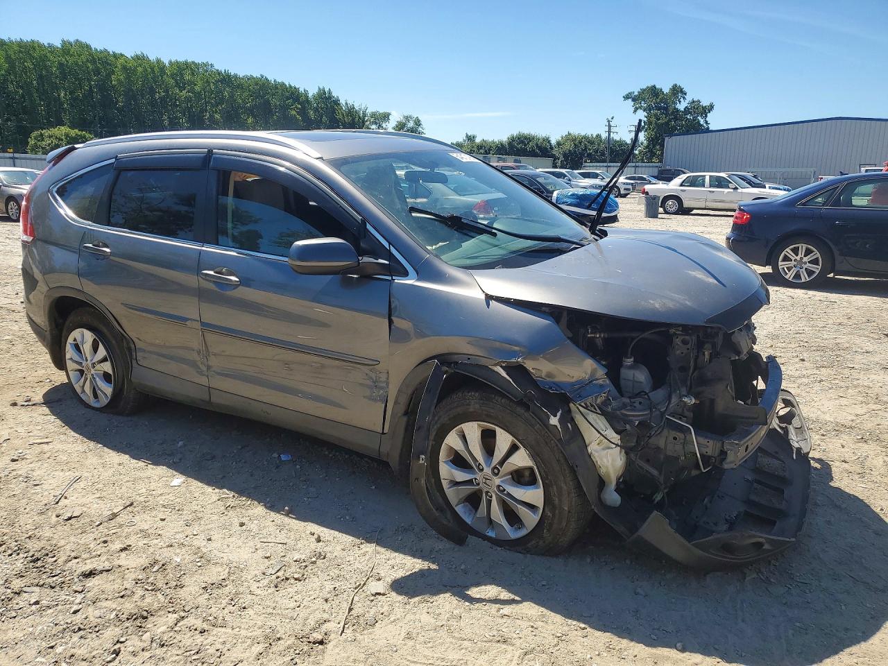 2012 Honda Cr-v Exl Charcoal vin: JHLRM4H77CC024208