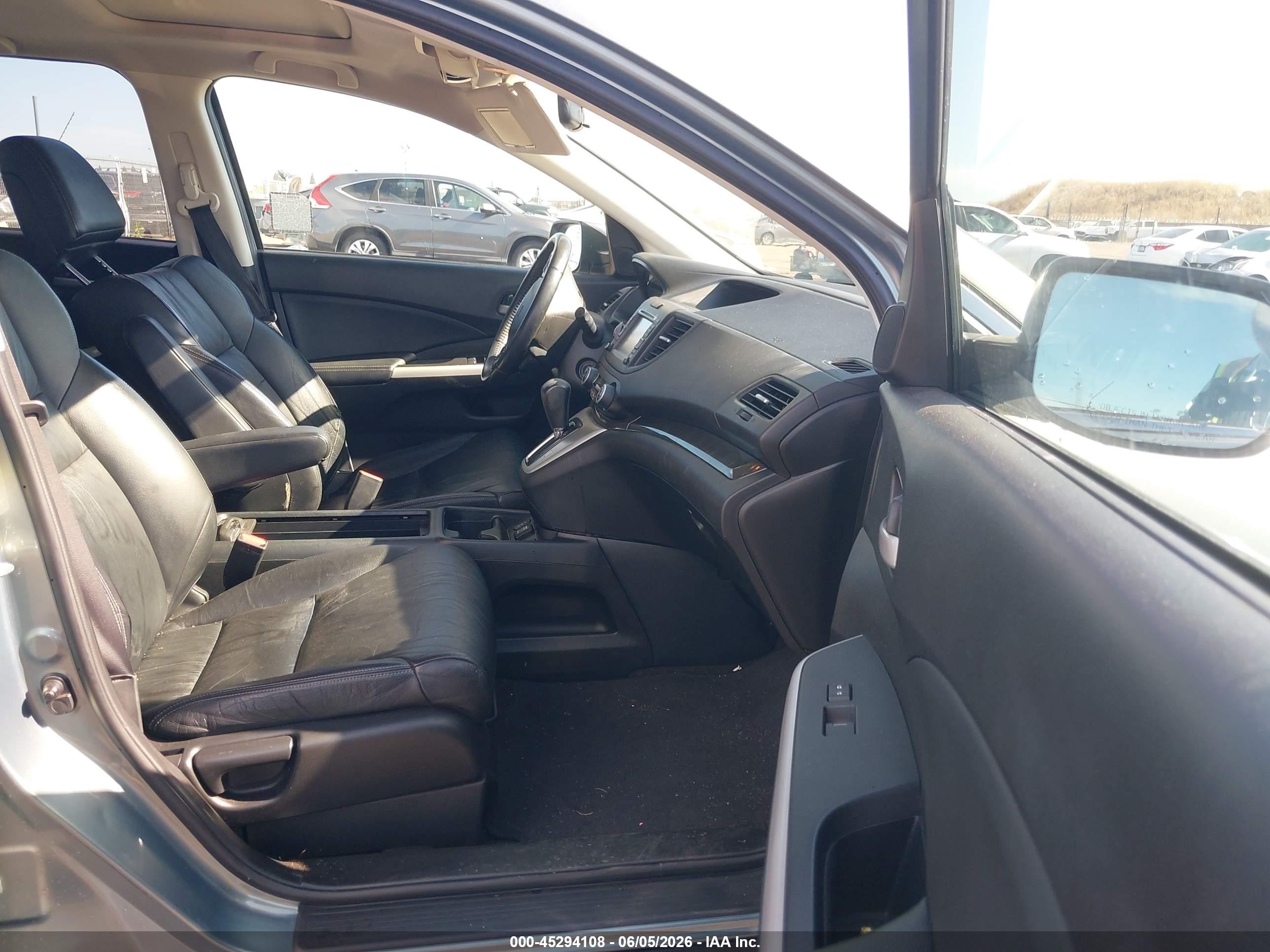 2012 Honda Cr-v Ex-l Turquoise vin: JHLRM4H78CC001262