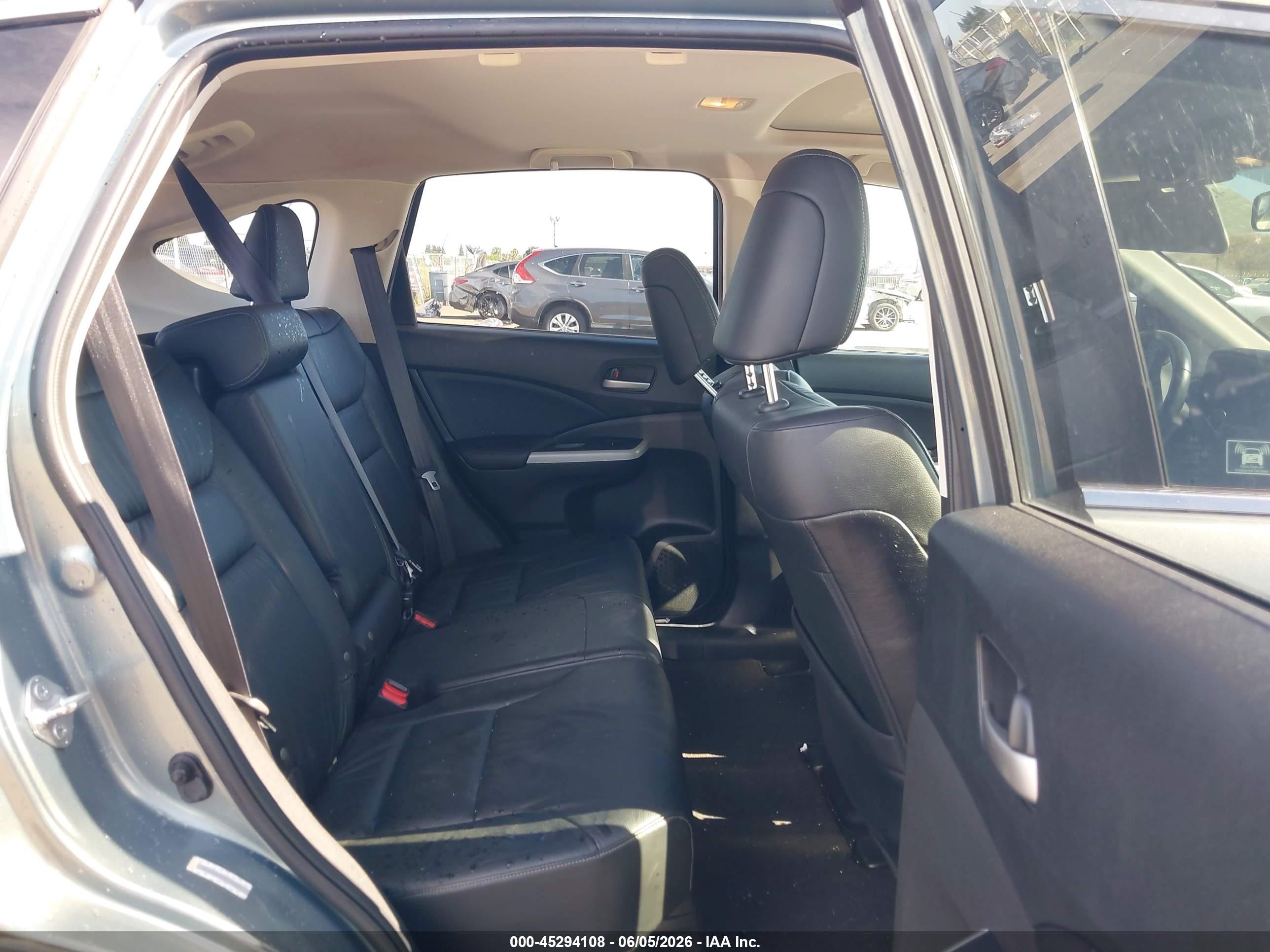 2012 Honda Cr-v Ex-l Turquoise vin: JHLRM4H78CC001262