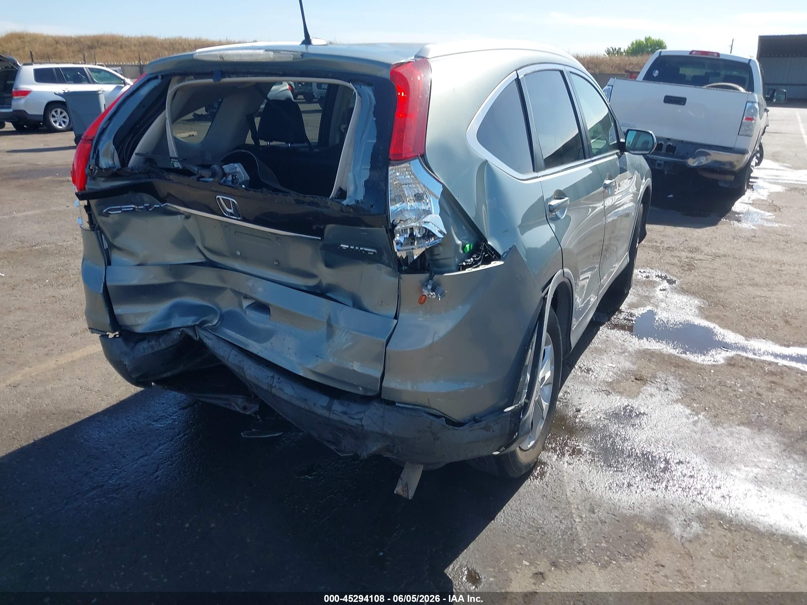 2012 Honda Cr-v Ex-l Turquoise vin: JHLRM4H78CC001262