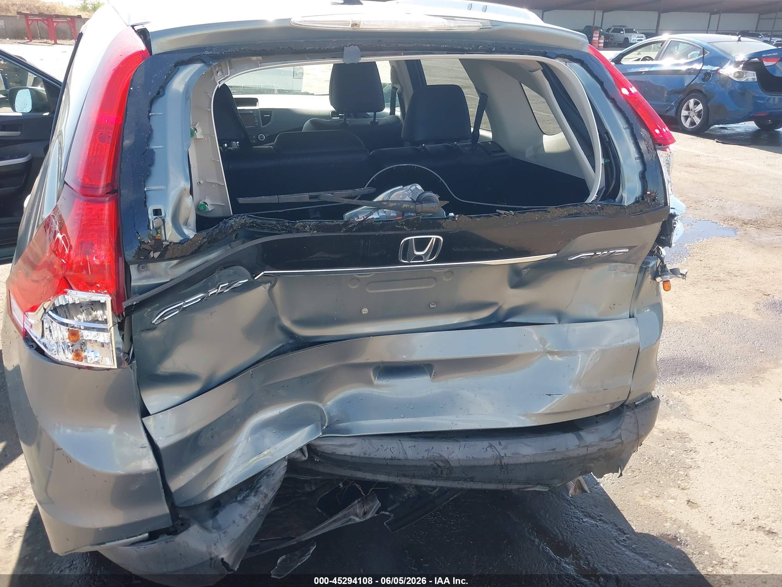 2012 Honda Cr-v Ex-l Turquoise vin: JHLRM4H78CC001262