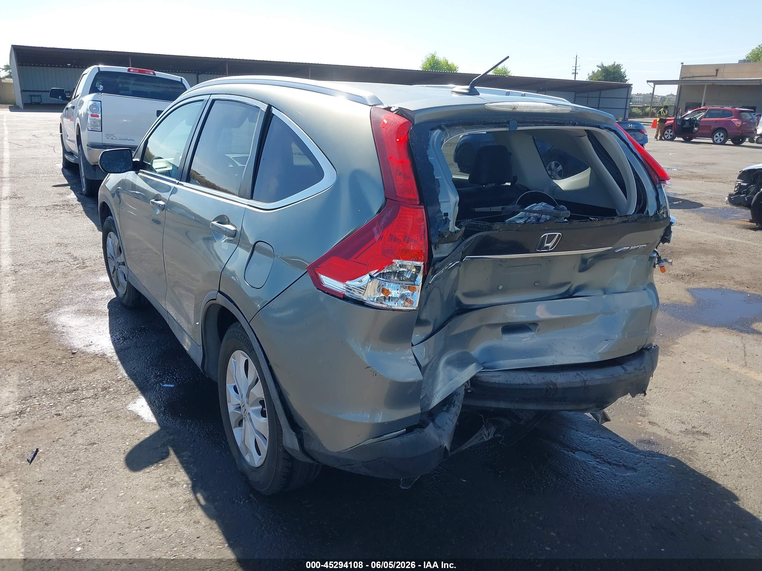 2012 Honda Cr-v Ex-l Turquoise vin: JHLRM4H78CC001262