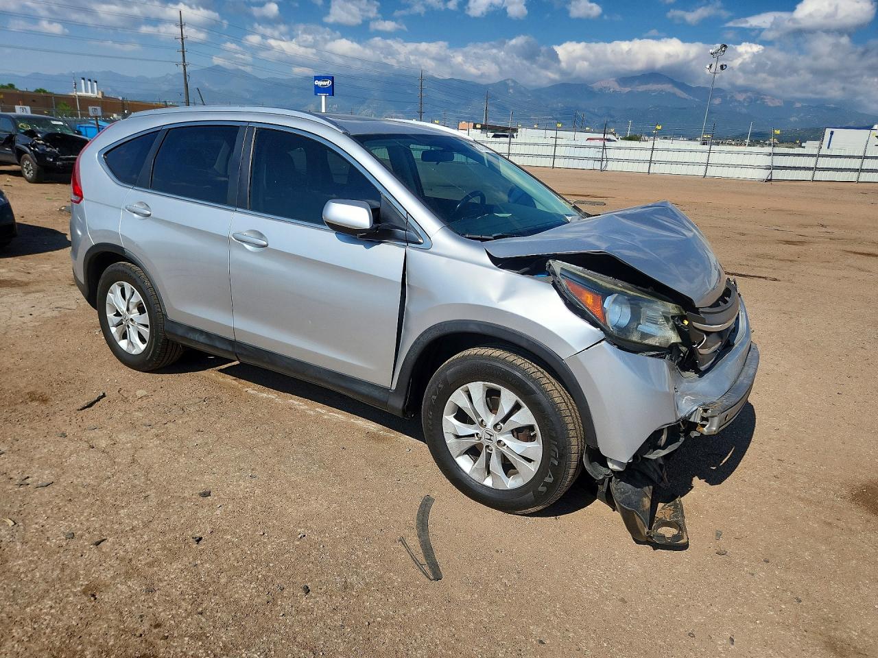 2012 Honda Cr-v Exl Silver vin: JHLRM4H78CC007921